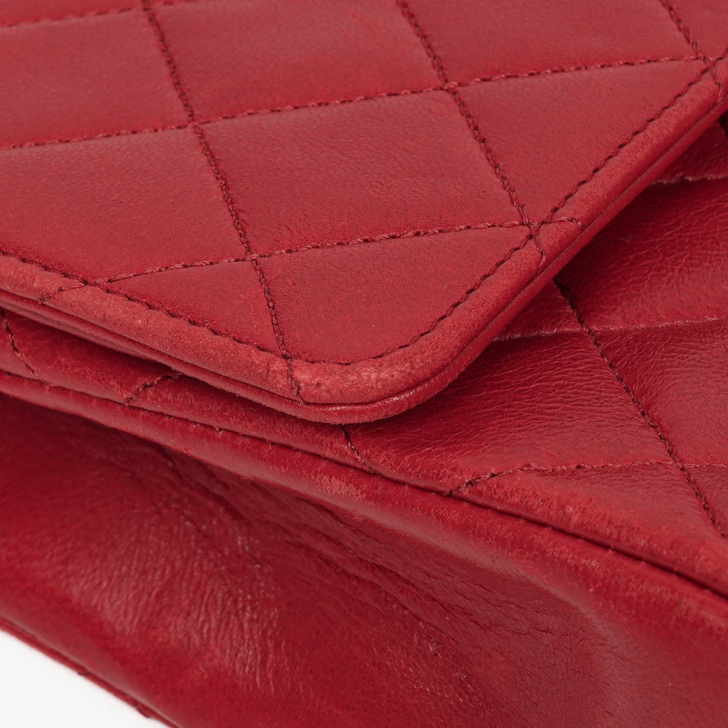 Chanel  Classic Double Flap Bag in Quilted Red Lambskin with 24K Gold-Plated Hardware