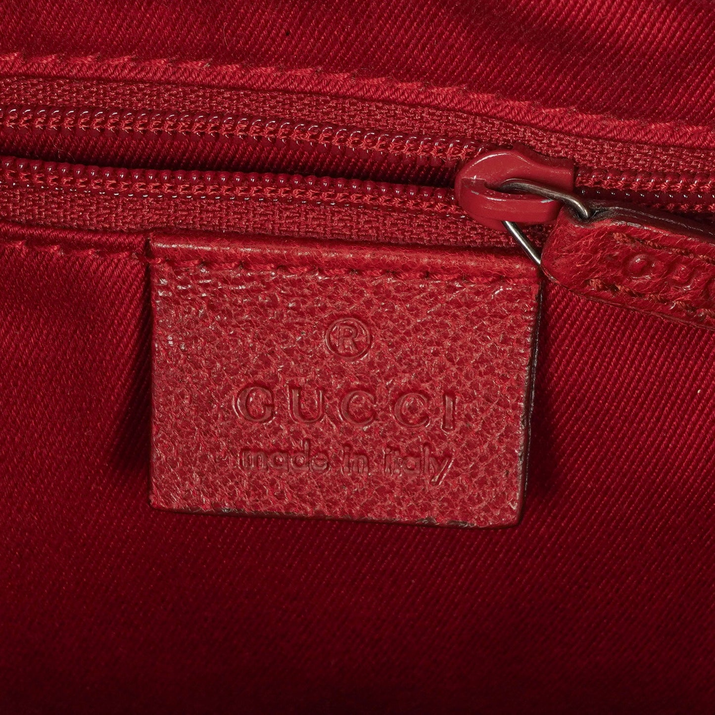 Gucci Handle Ring Red Hobo Bag