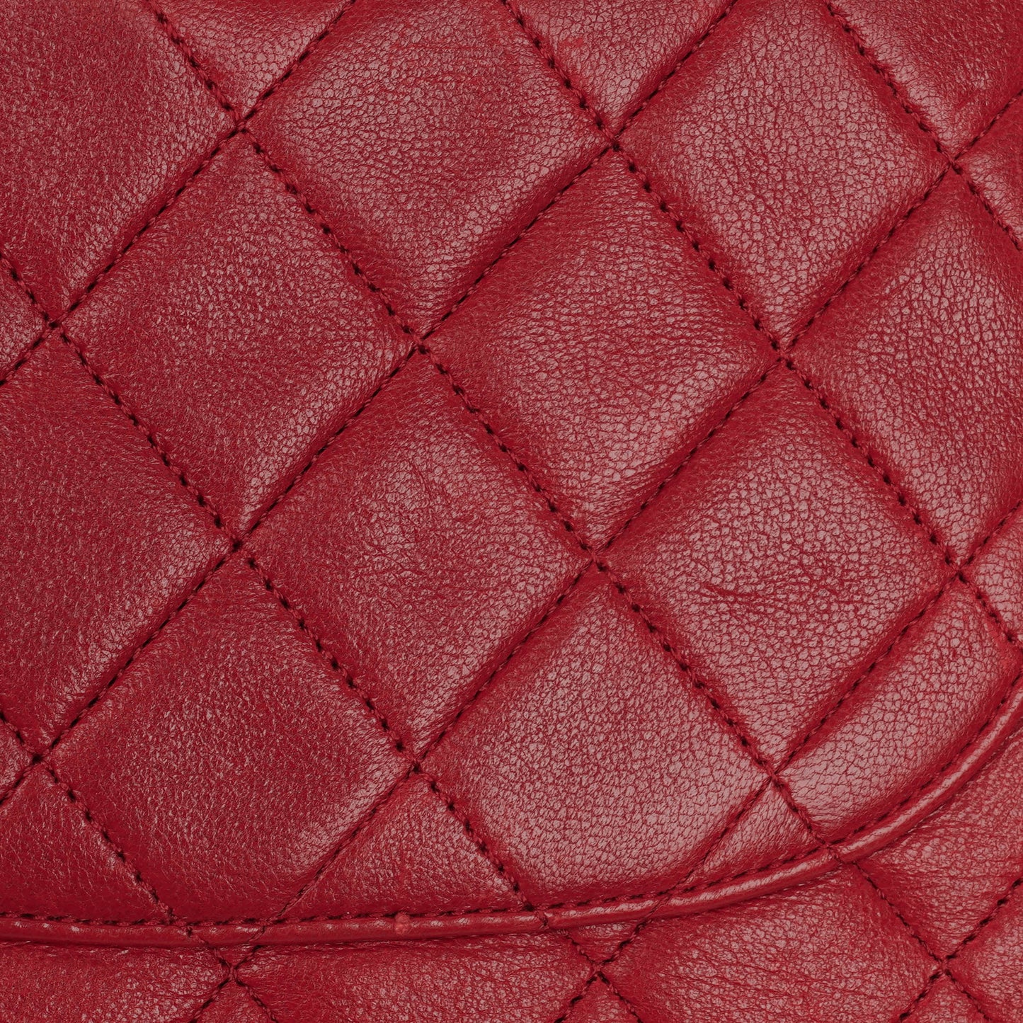 Chanel  Classic Double Flap Bag in Quilted Red Lambskin with 24K Gold-Plated Hardware