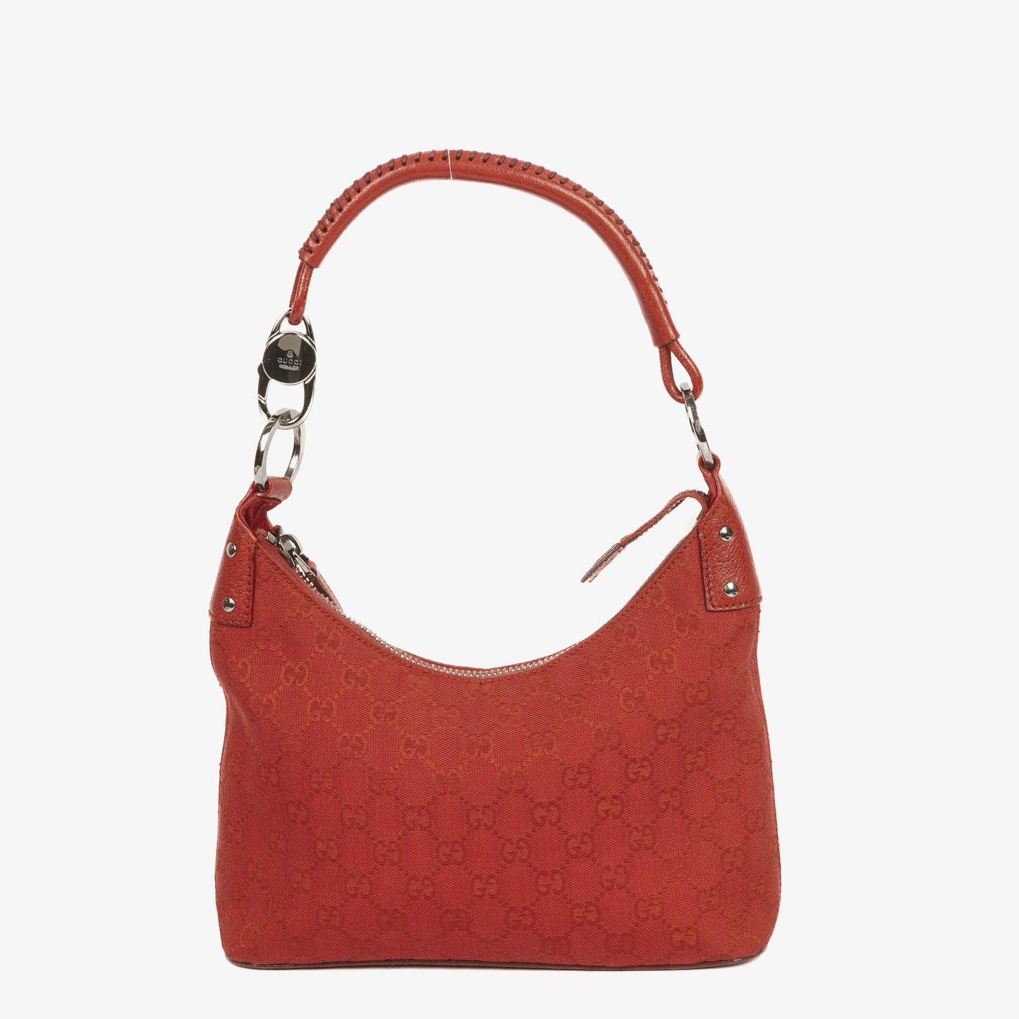 Gucci Handle Ring Red Hobo Bag