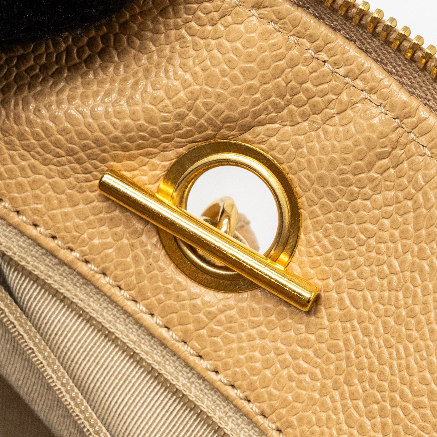 Chanel  Tote Bag Caviar Beige