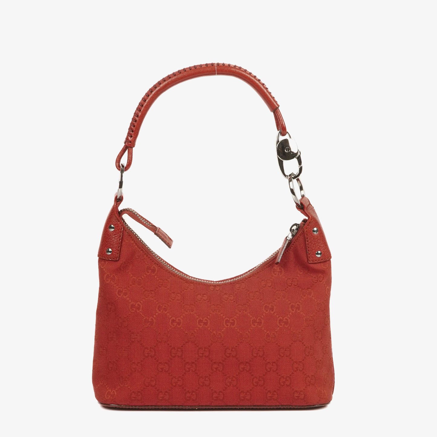 Gucci Handle Ring Red Hobo Bag