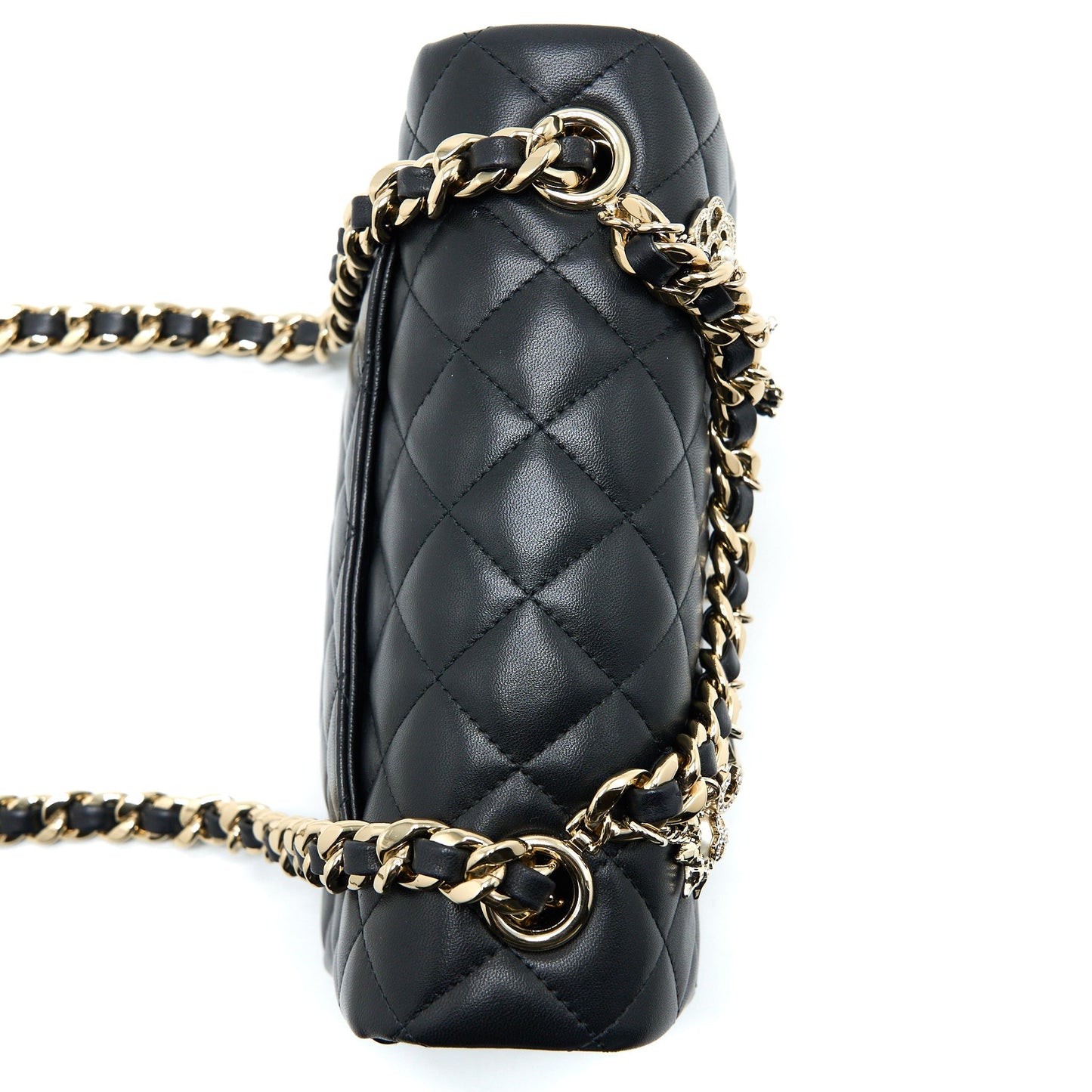 Chanel Mini Rectangular with Coco Bag Charm Limited Edition Lambskin Black L