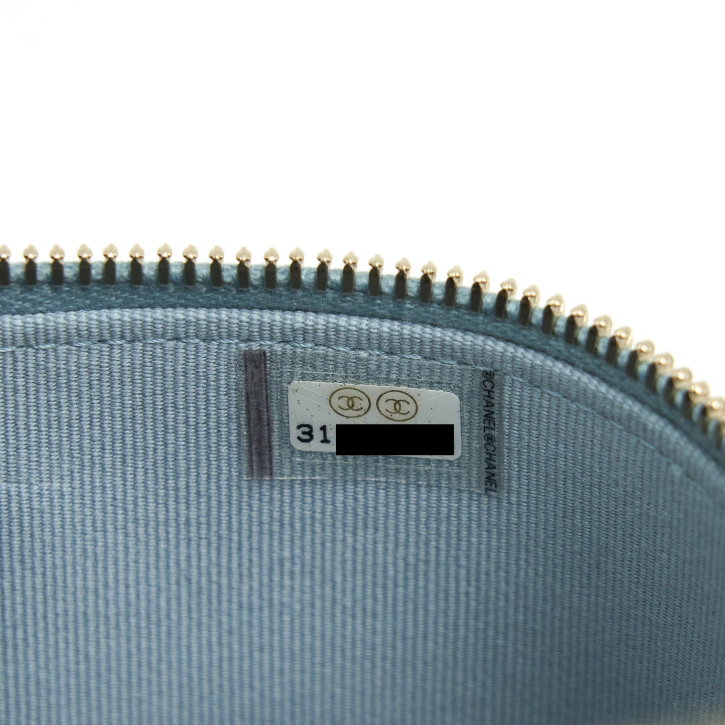 Chanel 22S Mini Top Handle Vanity Case Lambskin Light Blue L