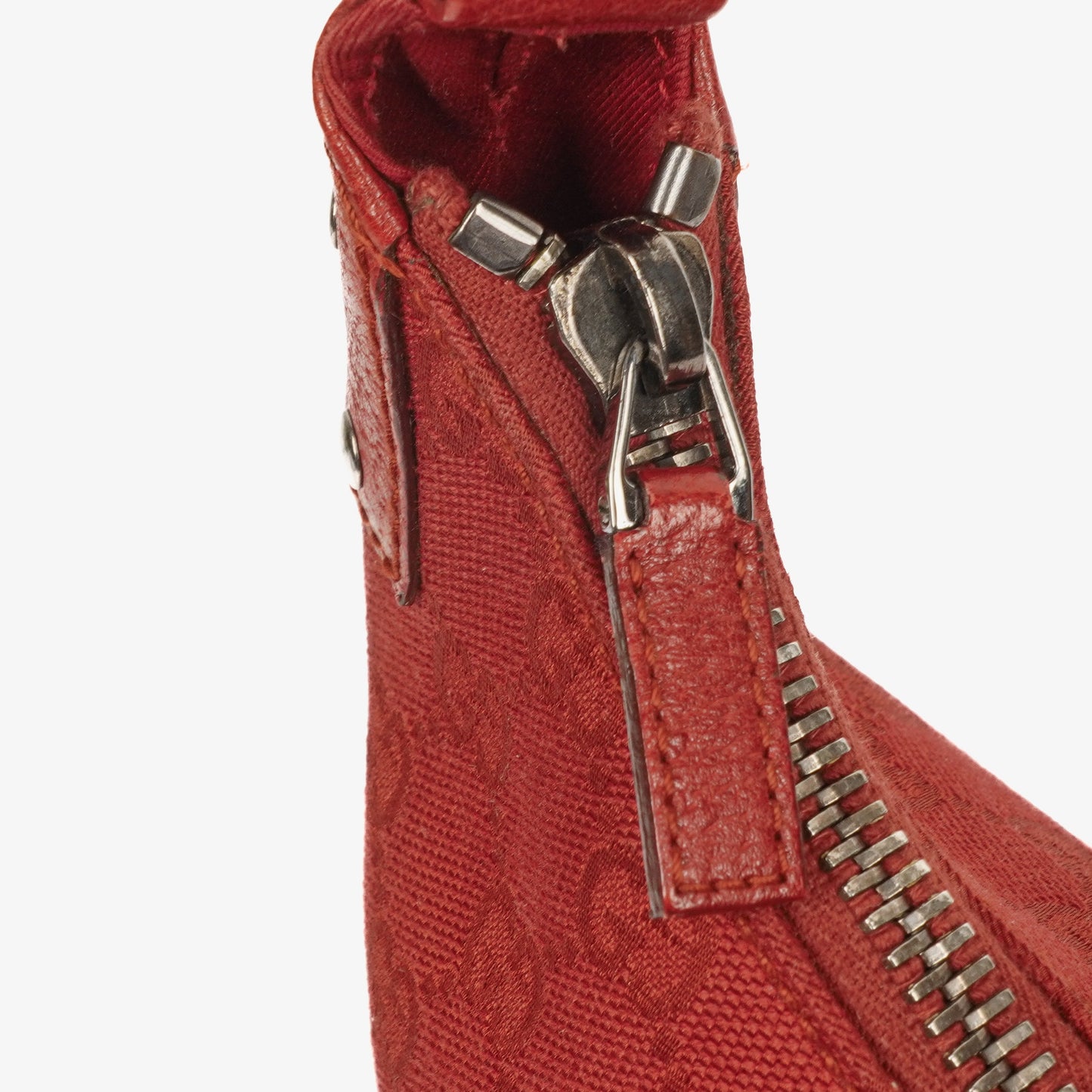 Gucci Handle Ring Red Hobo Bag