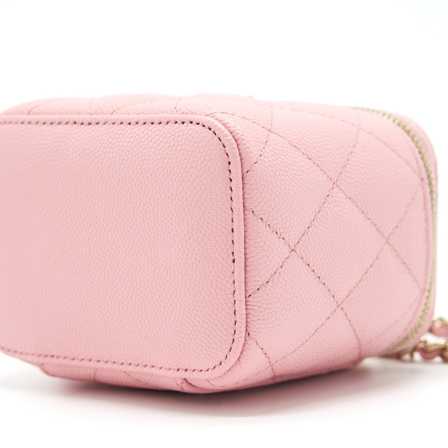 Chanel 22C Mini Vanity With Chain Caviar Pink L
