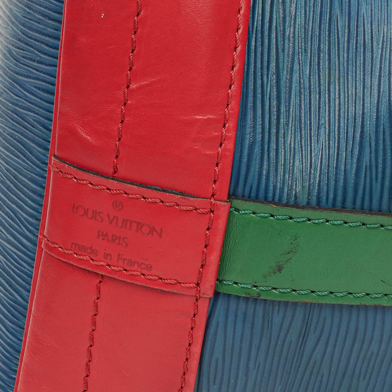 Louis Vuitton Noe Grande GM Multicolour Blue/Green/Red Epi Leather Shoulder Bag