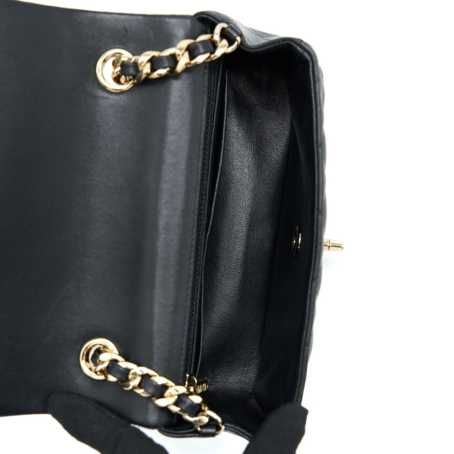 Chanel Mini Rectangular with Coco Bag Charm Limited Edition Lambskin Black L