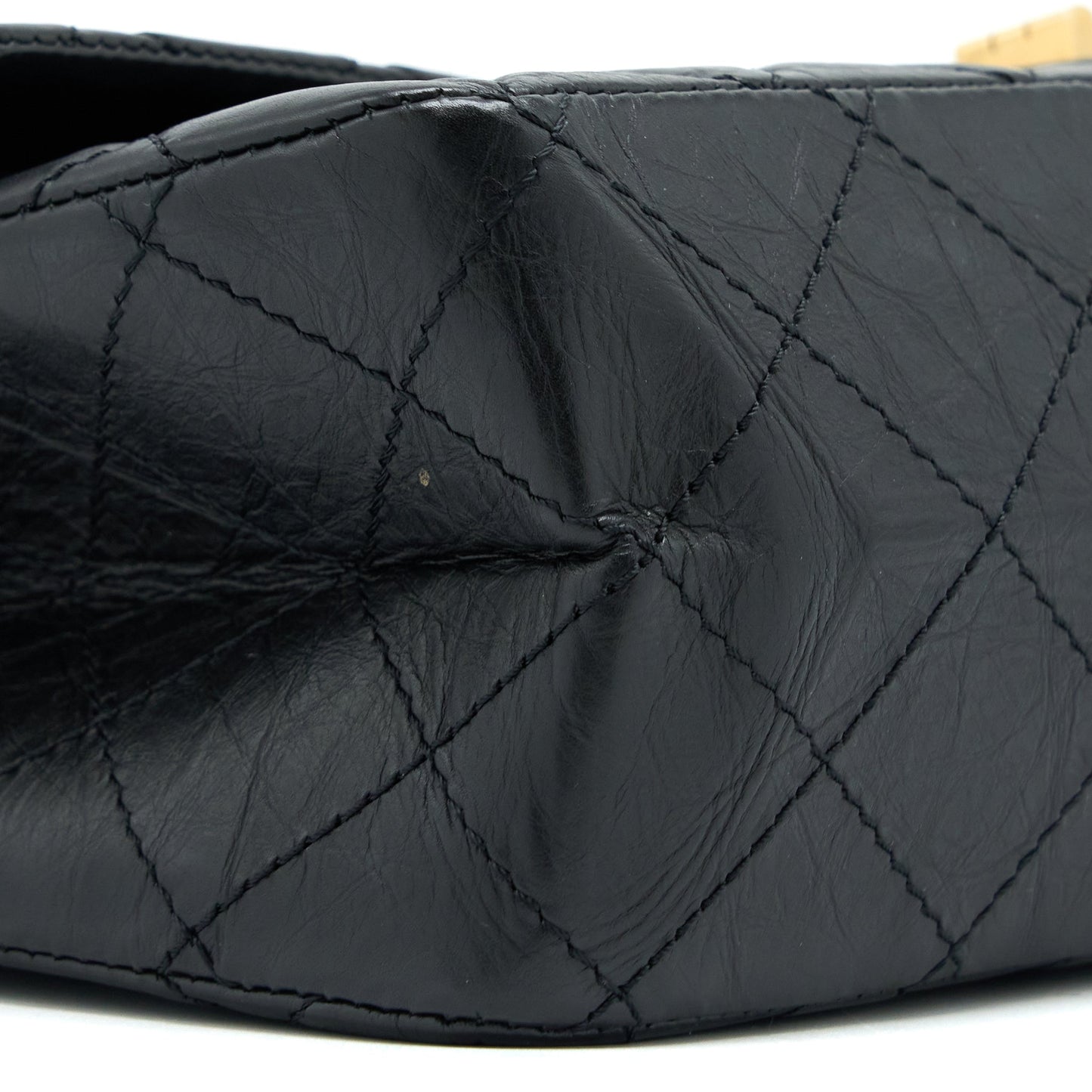 Chanel 2.55 227 Reissue Flap Bag Aged Calfskin Black