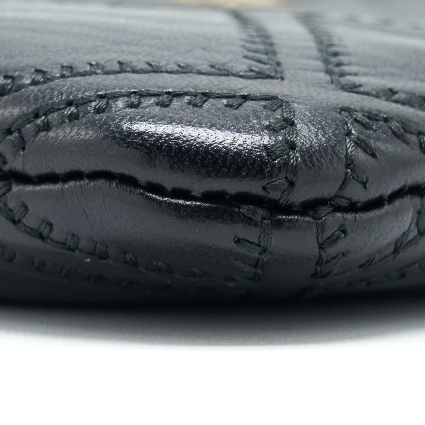 Chanel Quilted Pouch with Tassel Black L