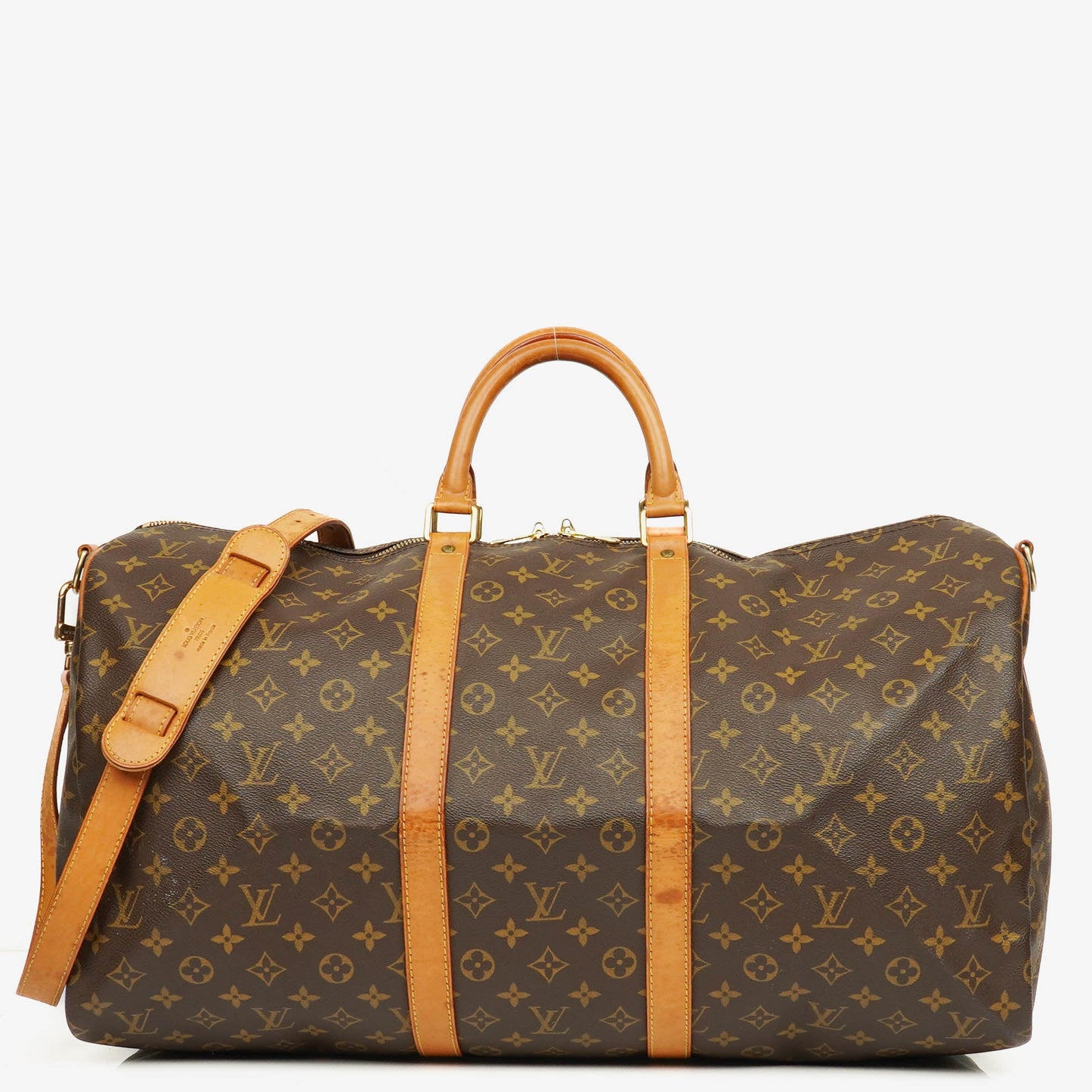 Louis Vuitton Keepall 55 & Bandoulière Monogram Canvas Travel Bag