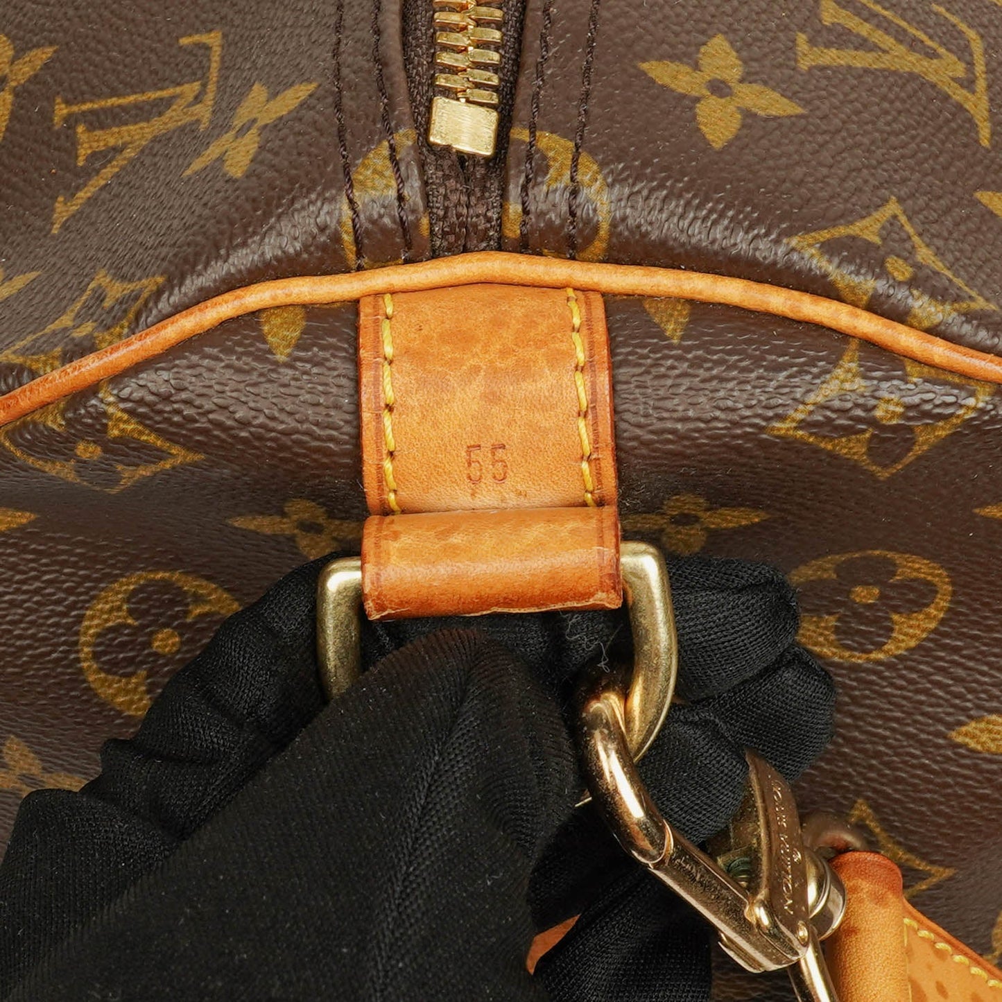Louis Vuitton Keepall 55 & Bandoulière Monogram Canvas Travel Bag