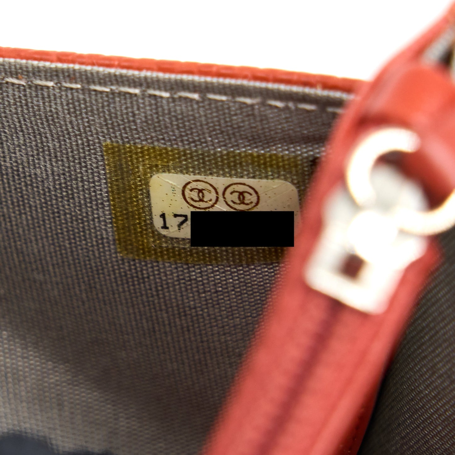 Chanel Wallet On Chain Caviar Orange Red