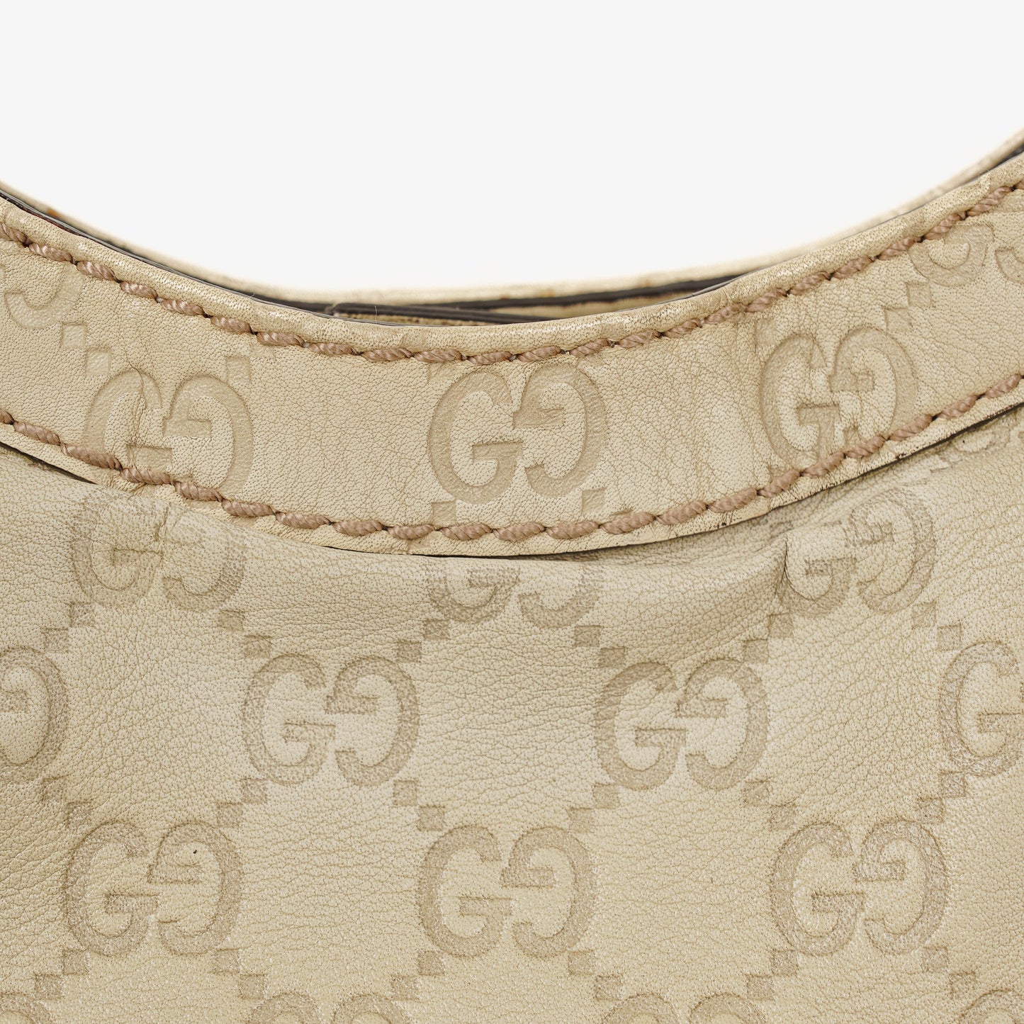Gucci Guccissima Neutral Leather Sukey Hobo Bag
