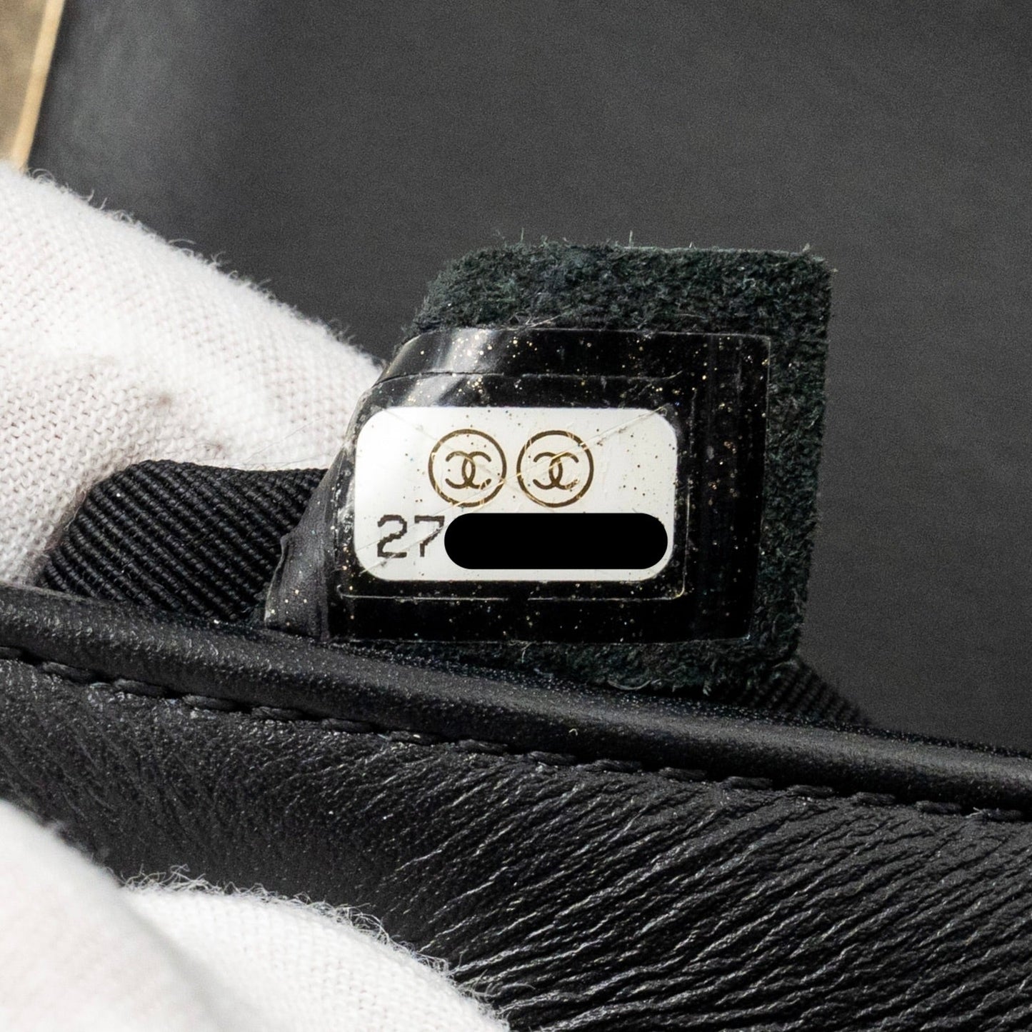 Chanel Small Chevron Boy Bag Lambskin Black L