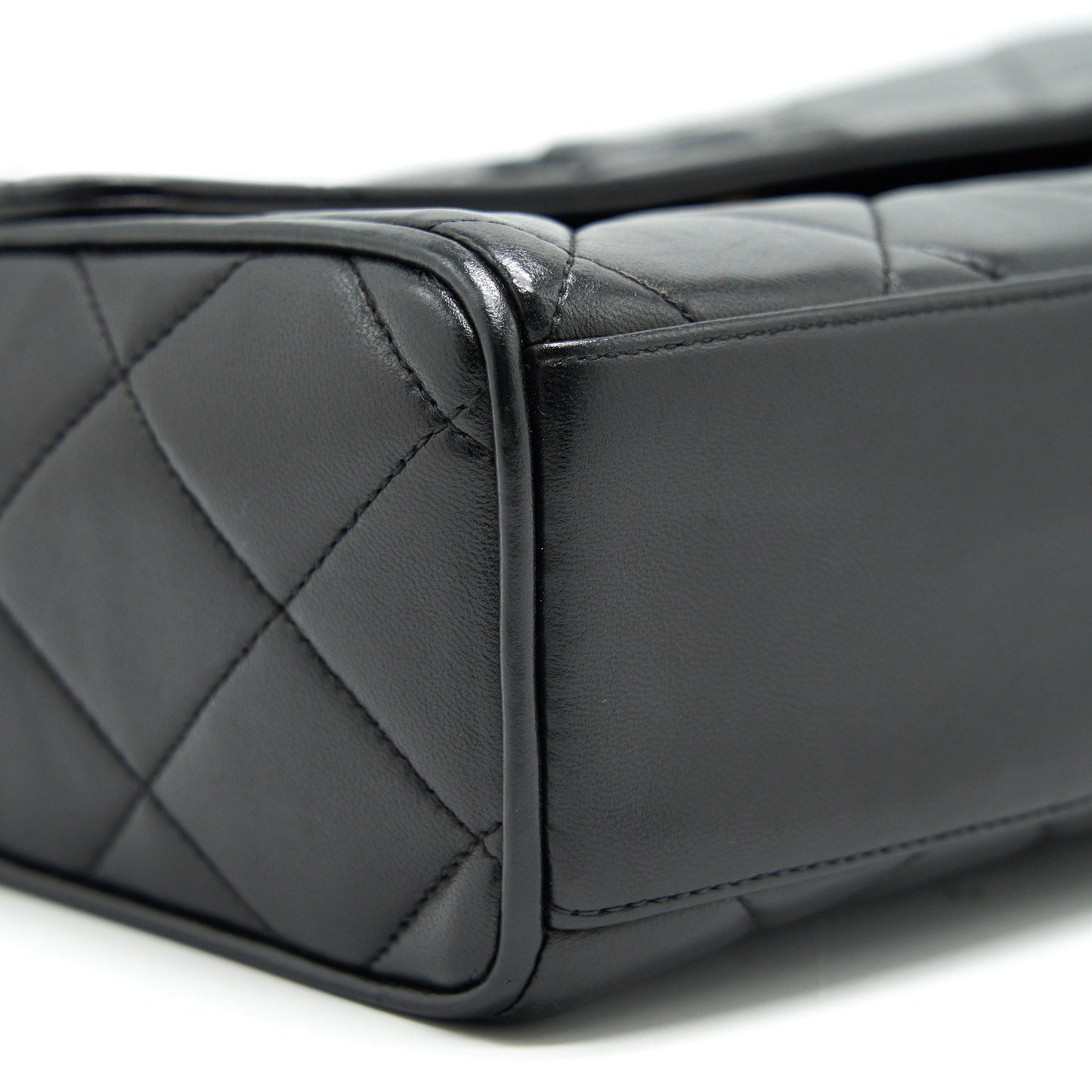 Chanel  CC Logo Flap Bag with Strap So black