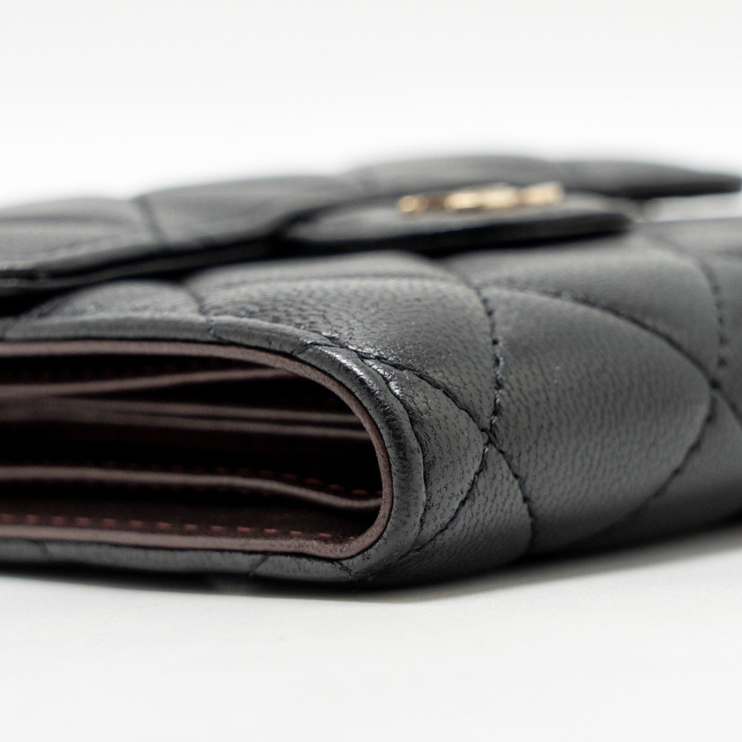 Chanel Classic Small Flap Wallet Lambskin Black L