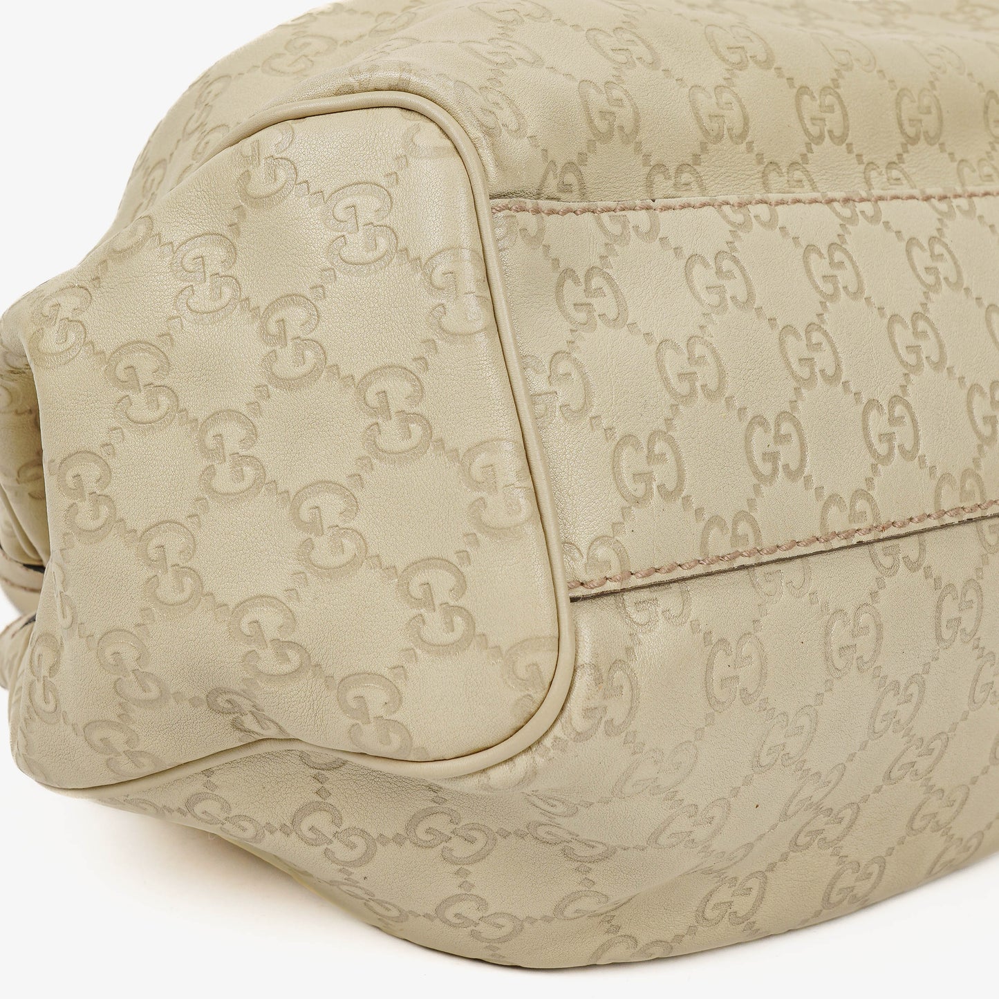 Gucci Guccissima Neutral Leather Sukey Hobo Bag