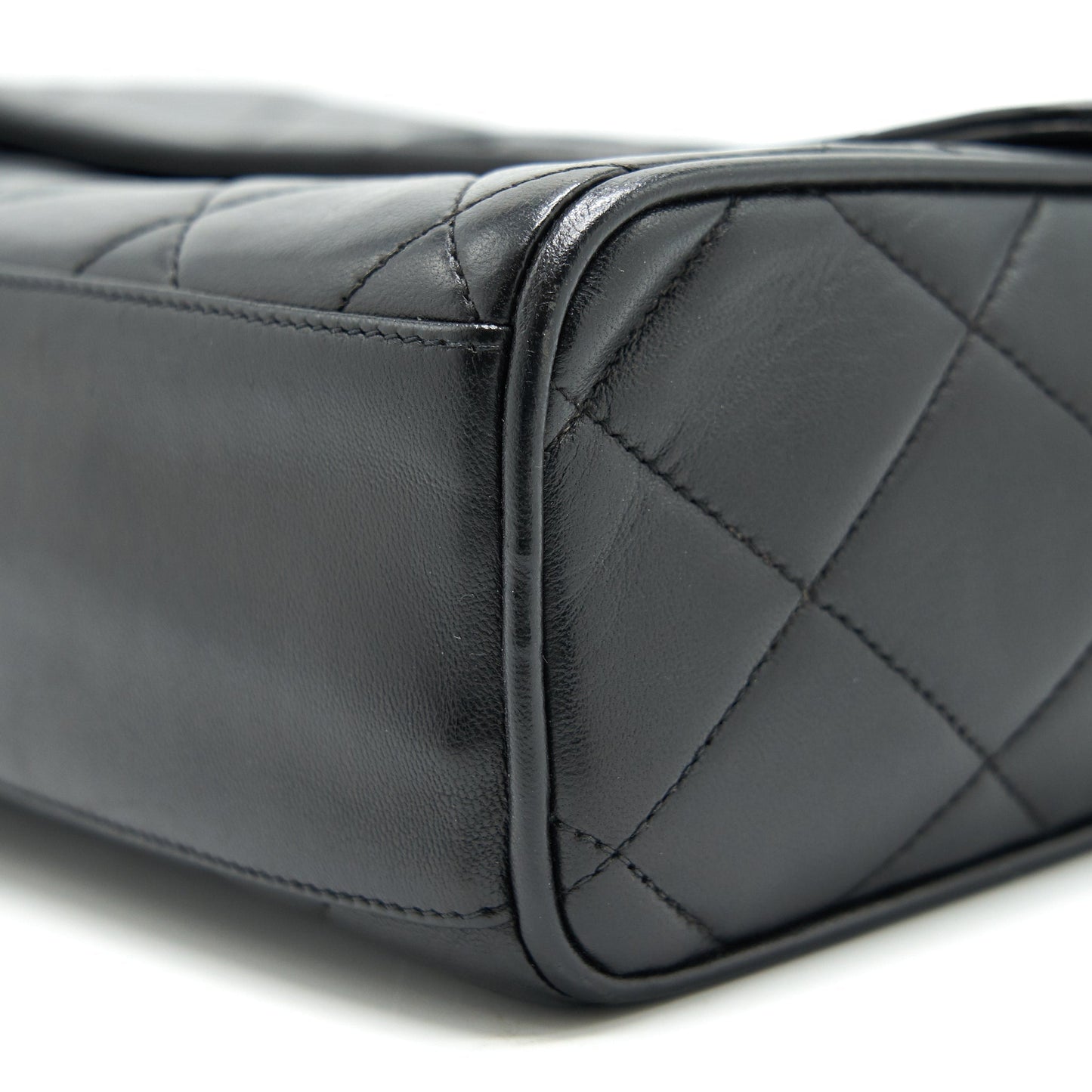 Chanel  CC Logo Flap Bag with Strap So black