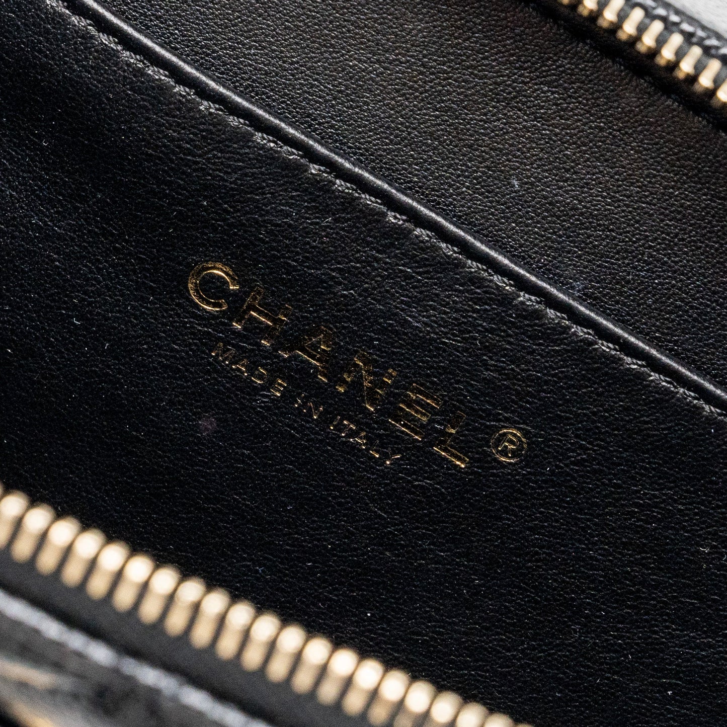 Chanel Letter top Handle Small vanity case caviar Black Brushed (microchip)