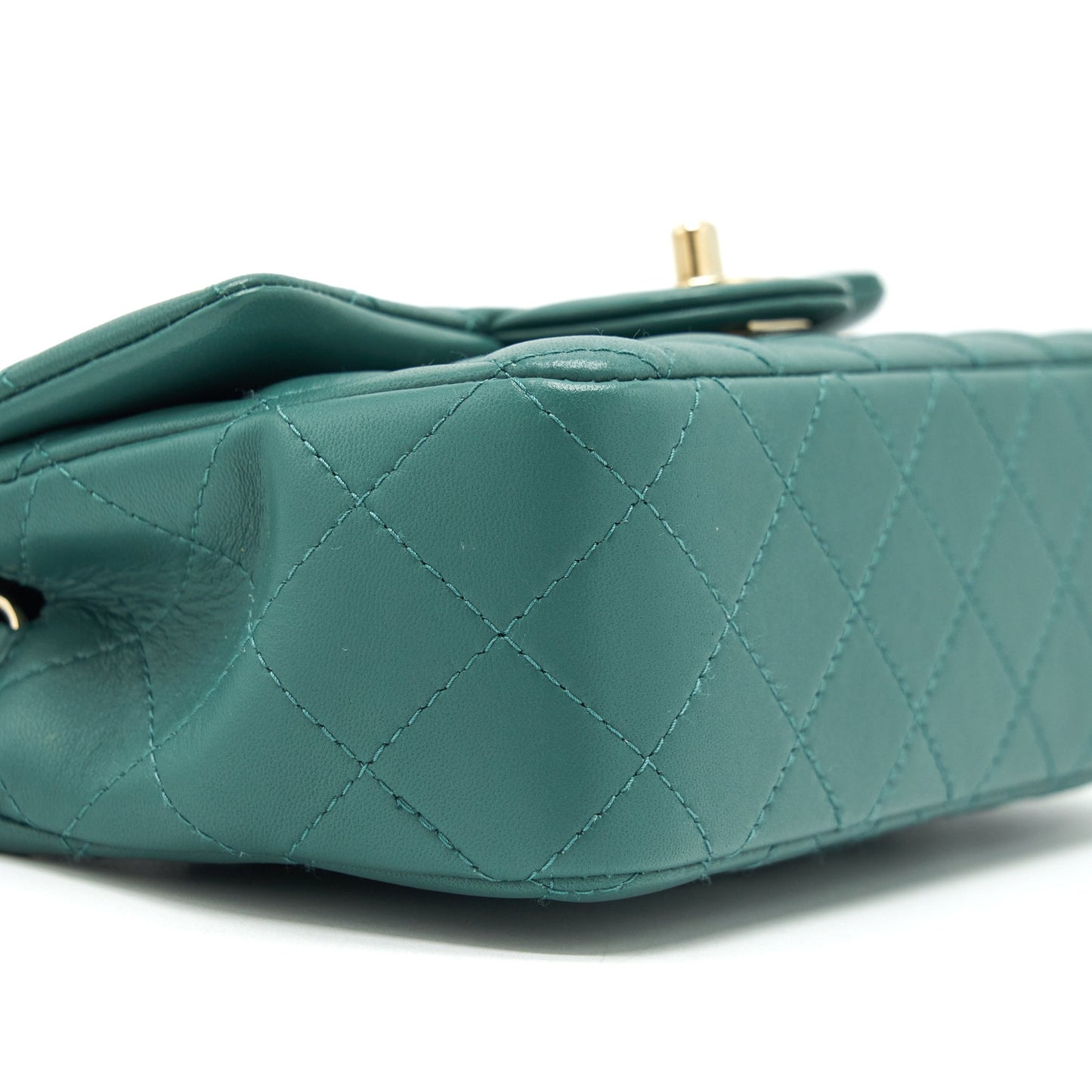 Chanel 21A Mini Rectangular Flap Bag Lambskin Light green L