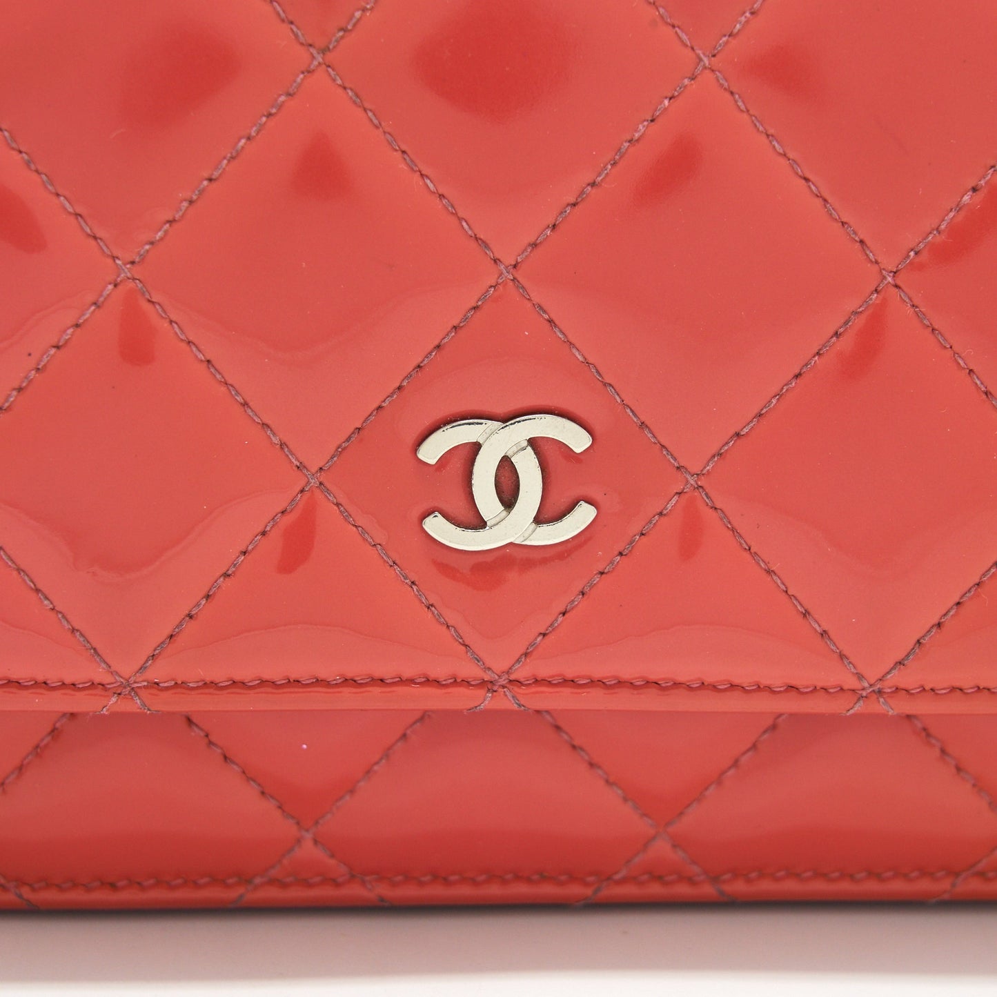 Chanel Wallet On Chains Red Patent