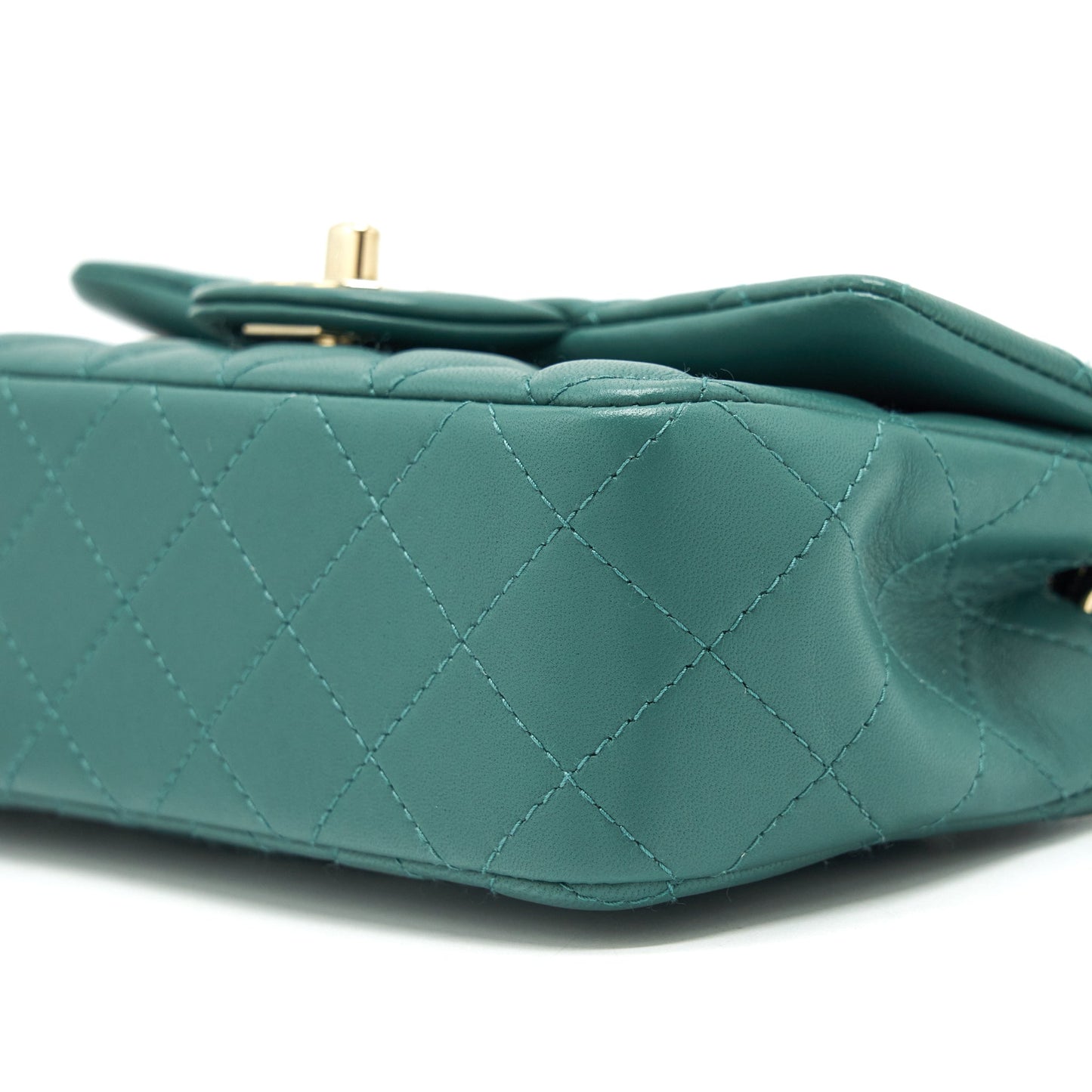 Chanel 21A Mini Rectangular Flap Bag Lambskin Light green L