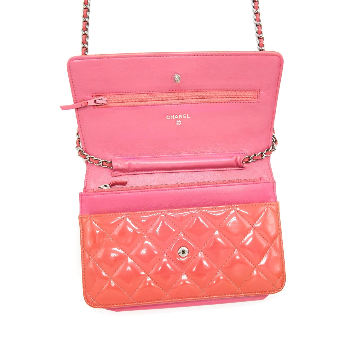 Chanel Wallet On Chains Red Patent