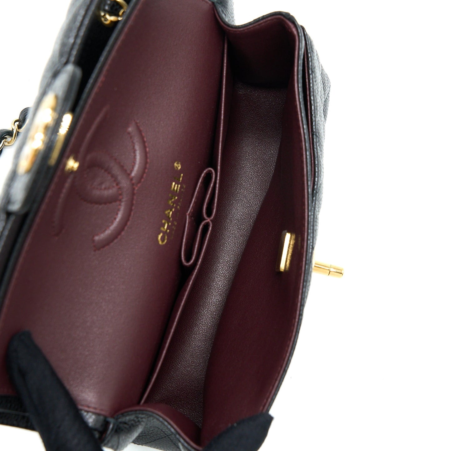 Chanel Small Classic Double Flap Caviar Black