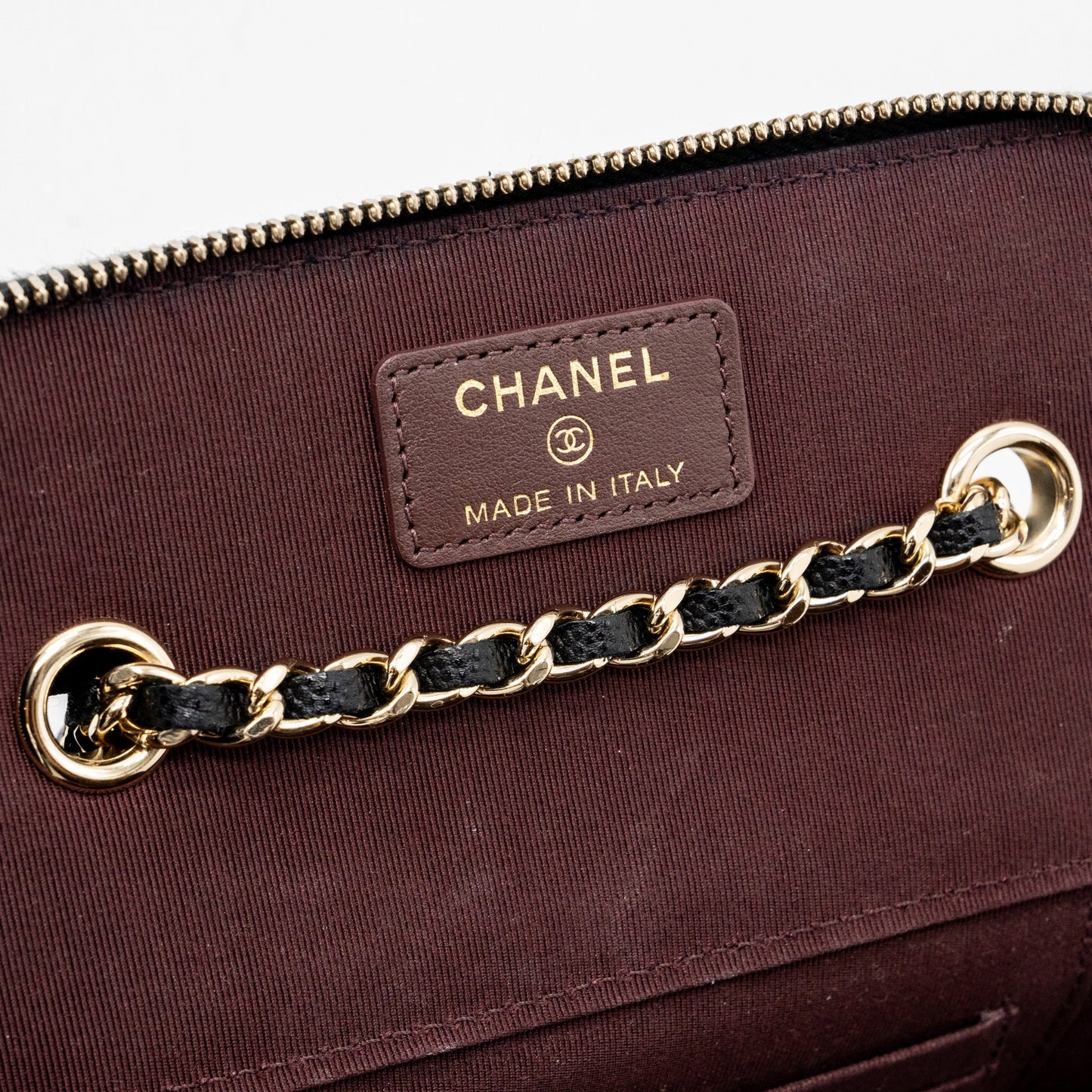 Chanel Long Vanity Case Caviar Black L