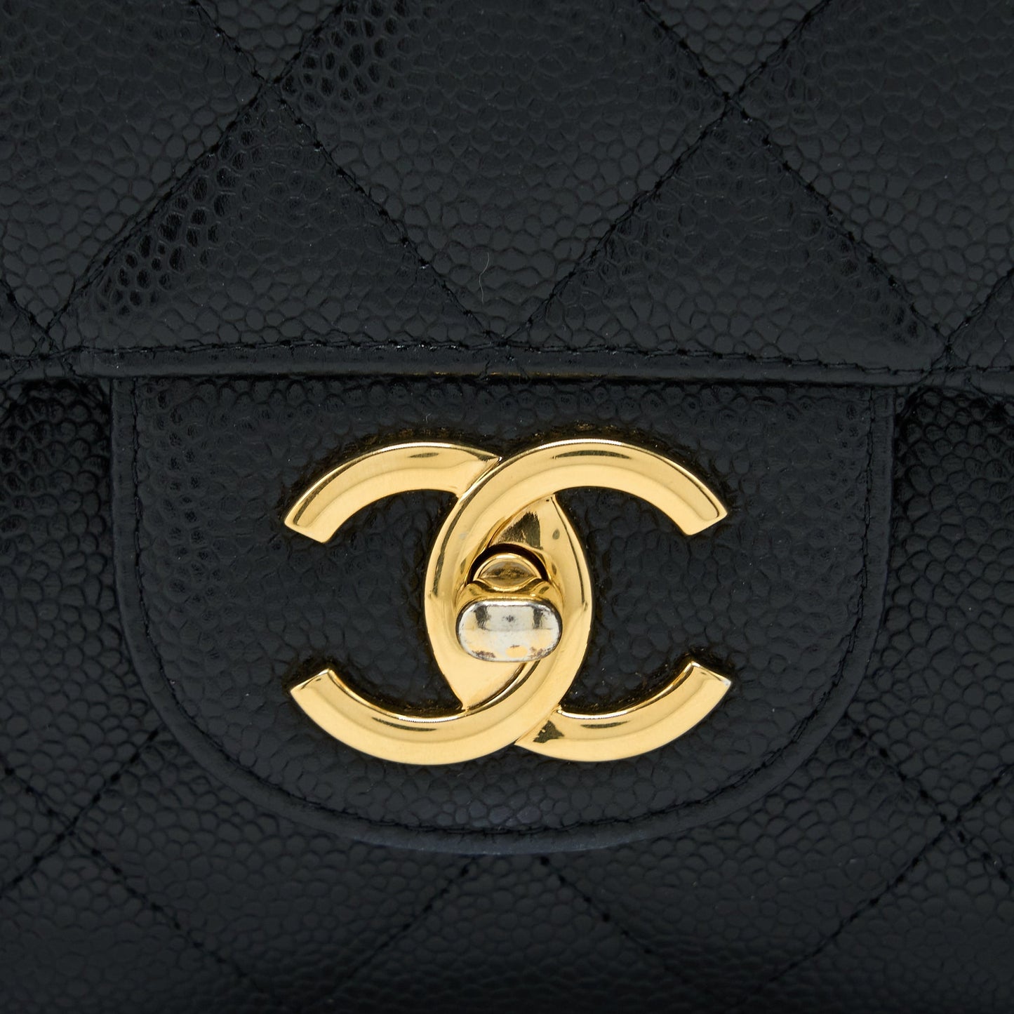 Chanel Maxi Classic Double Flap Bag Caviar Black