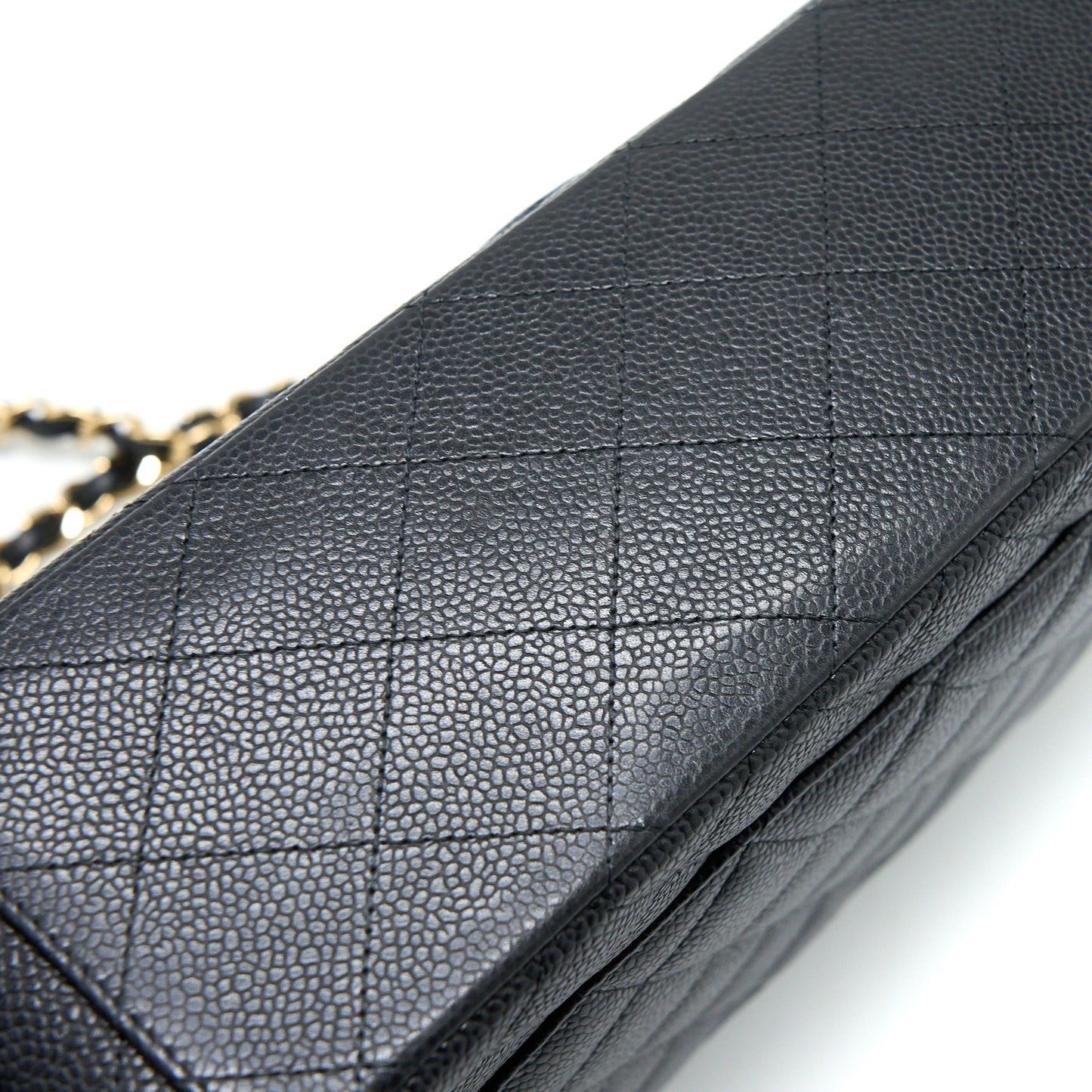 Chanel Maxi Classic Double Flap Bag Caviar Black