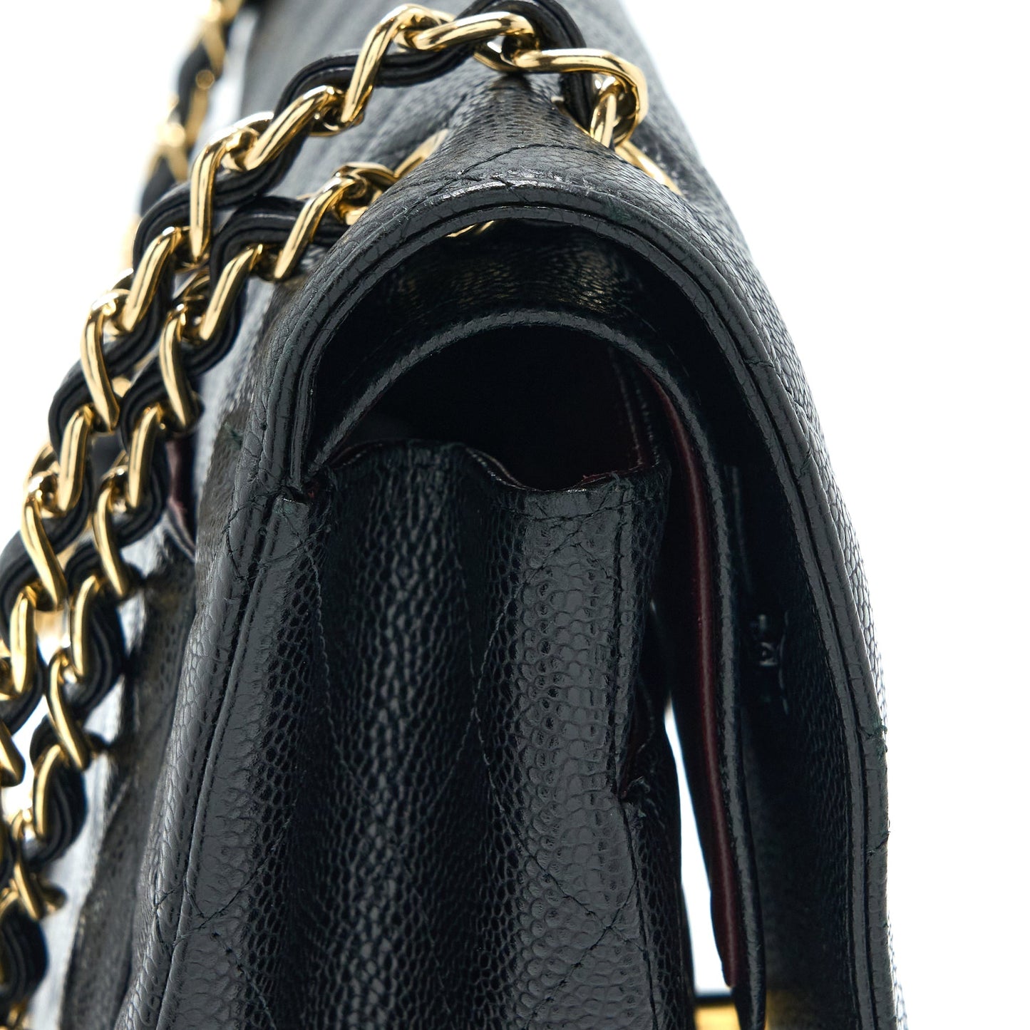 Chanel Maxi Classic Double Flap Bag Caviar Black