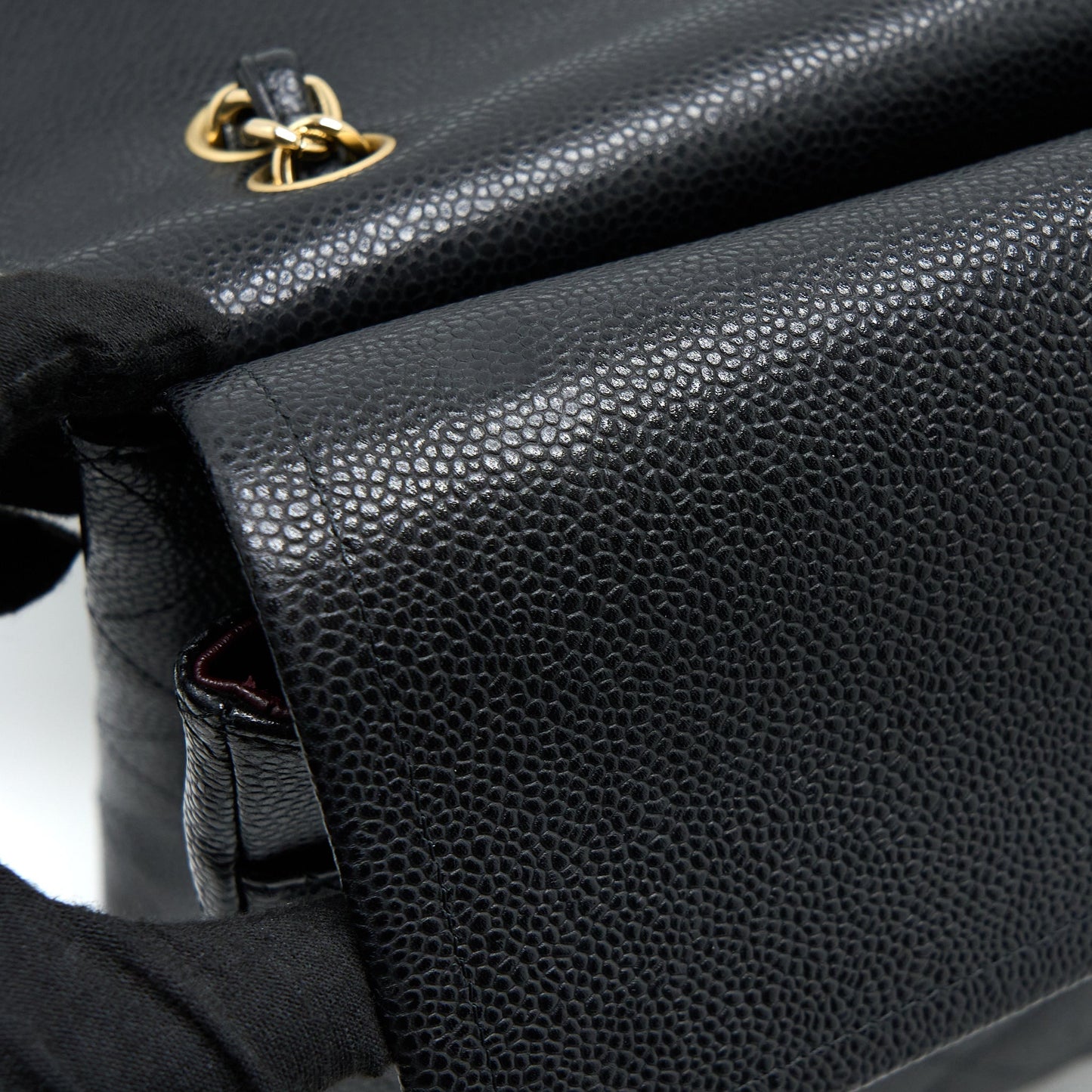 Chanel Maxi Classic Double Flap Bag Caviar Black