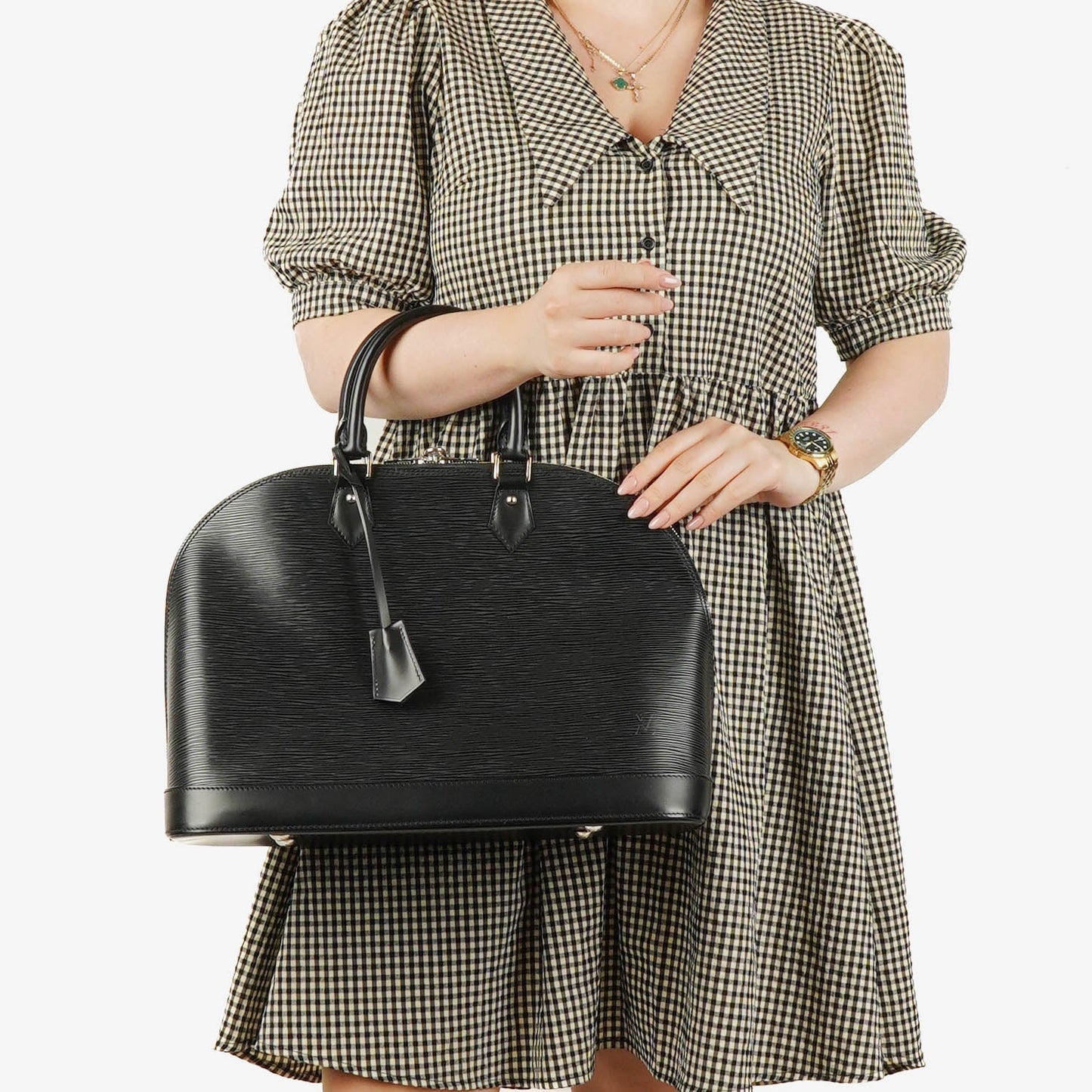 Louis Vuitton Alma GM EPI Leather Black Bag