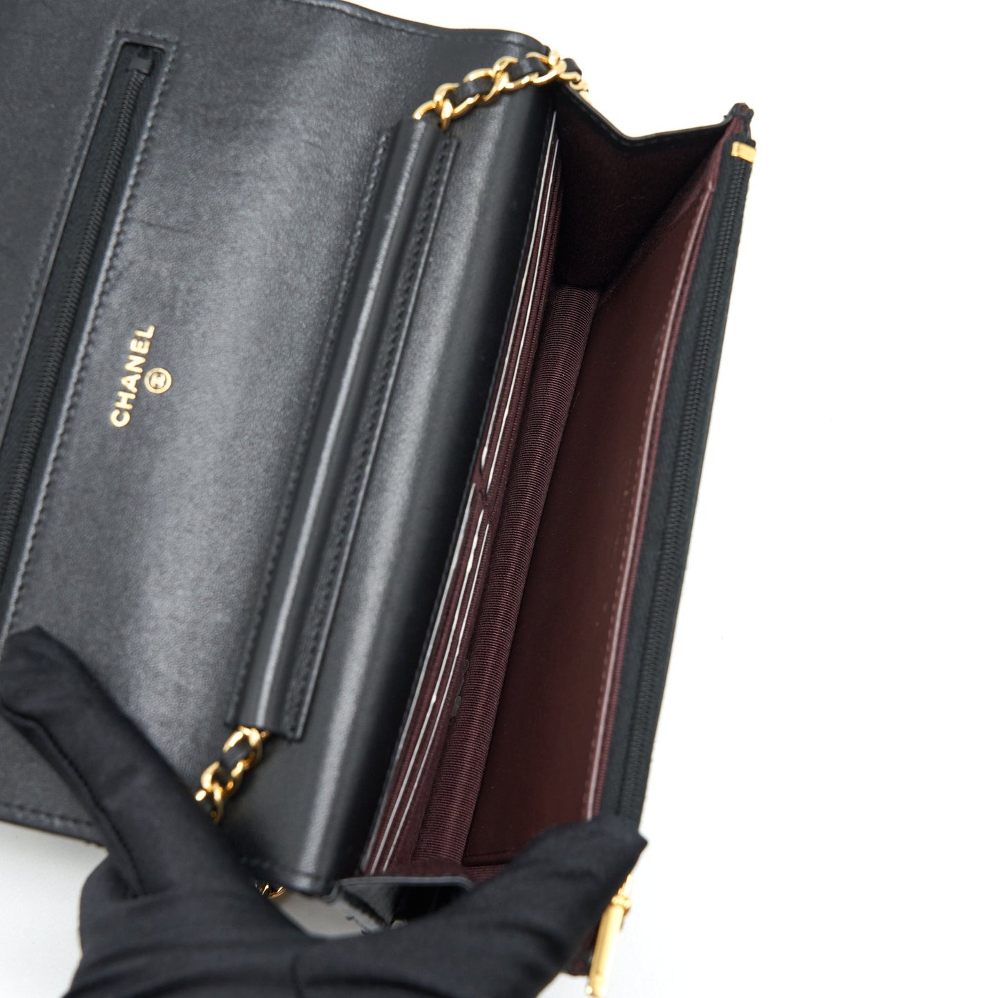 Chanel Classic Wallet On Chains Lambskin Black