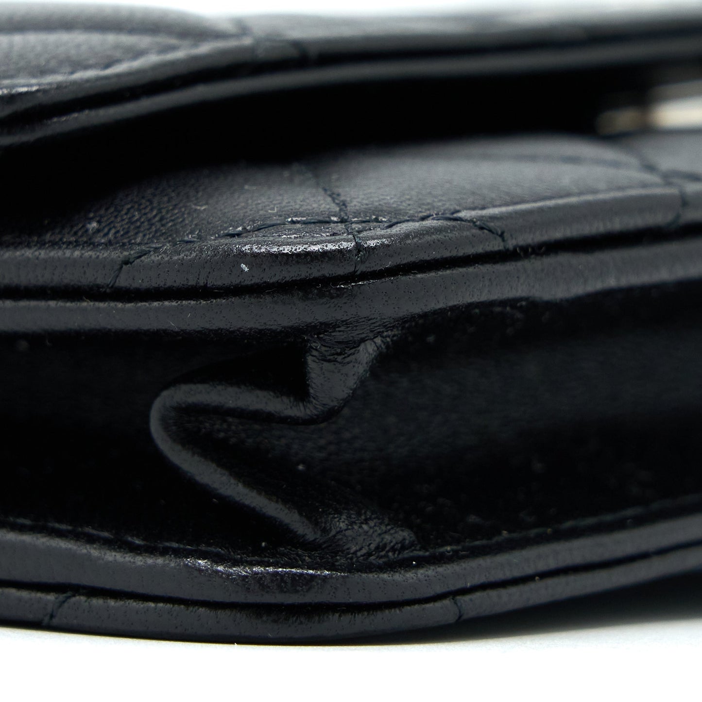 Chanel Classic Wallet on Chain Lambskin Black  (Microchip)
