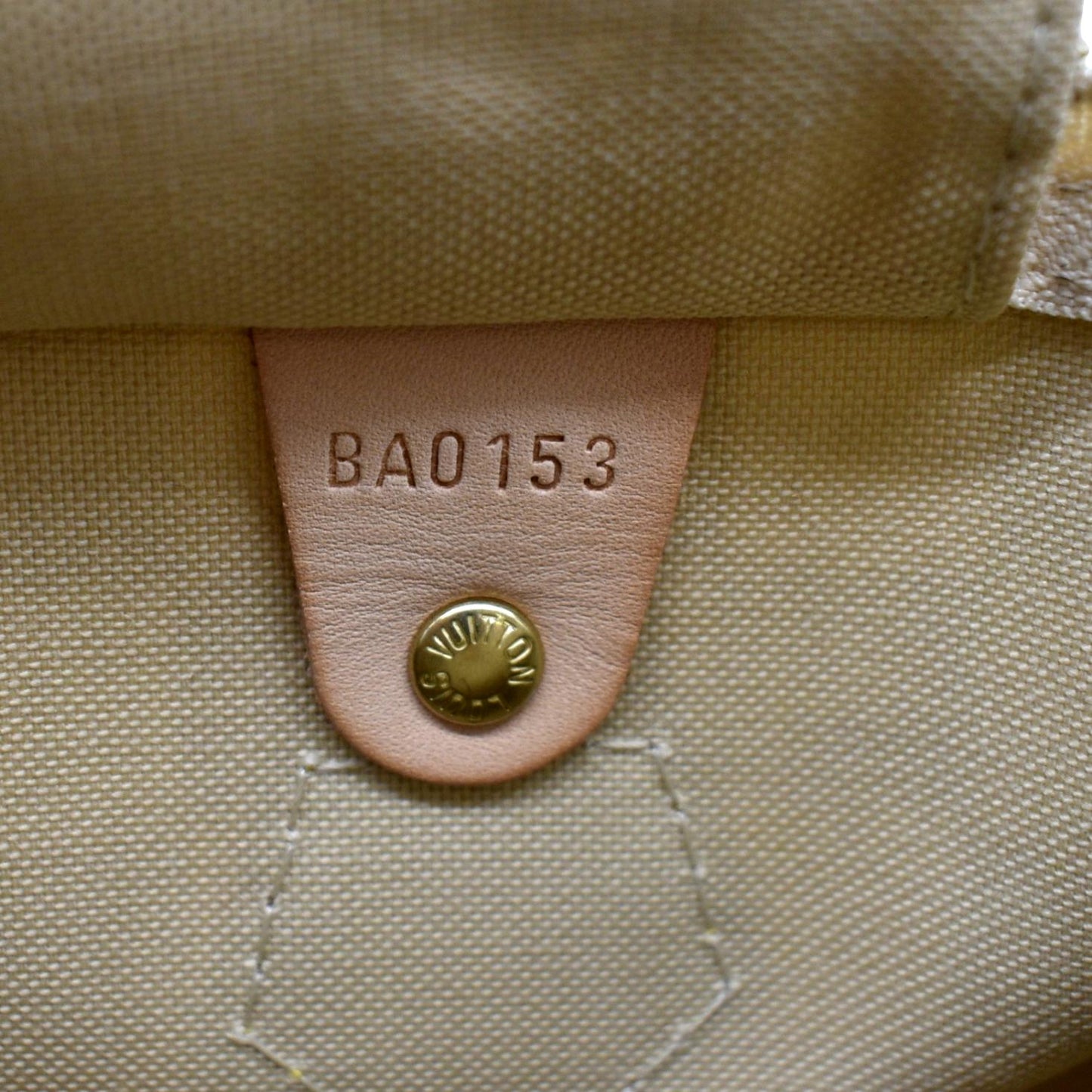 LOUIS VUITTON  35 Damier Azur Satchel Bag White