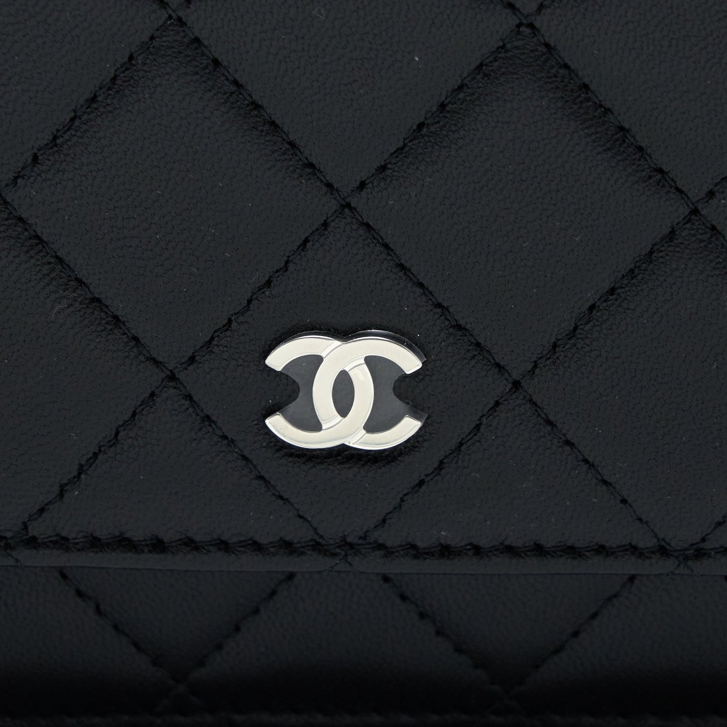 Chanel Classic Wallet on Chain Lambskin Black  (Microchip)