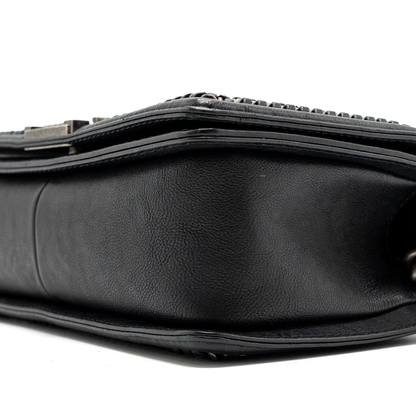 Chanel Top Handle Medium Boy bag Limited Edition Calfskin Black Ruthenium Hardware