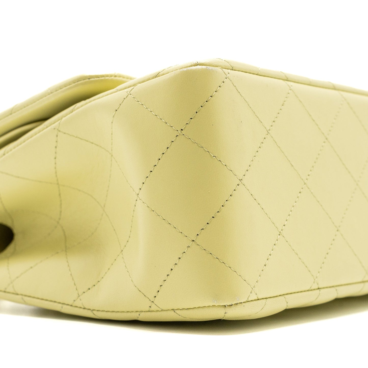 Chanel 23C jumbo classic double flap bag lambskin light green L (microchip)