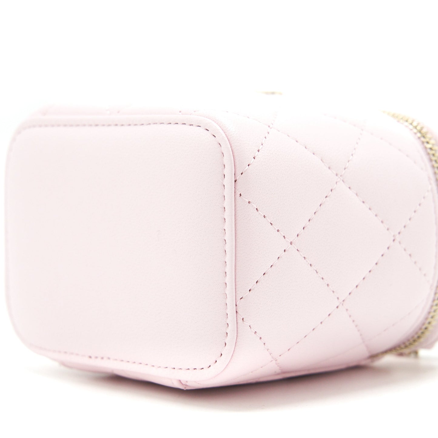 Chanel 22p mini vanity case lambskin pink