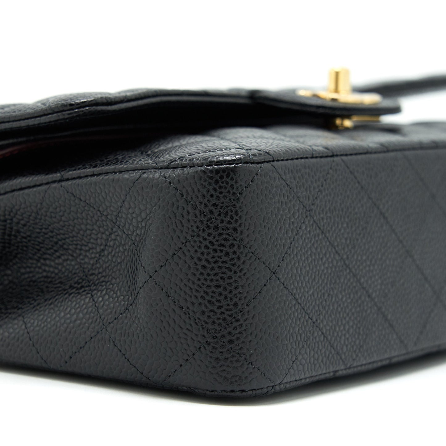 Chanel Medium Classic Double Flap 25cm Caviar Black
