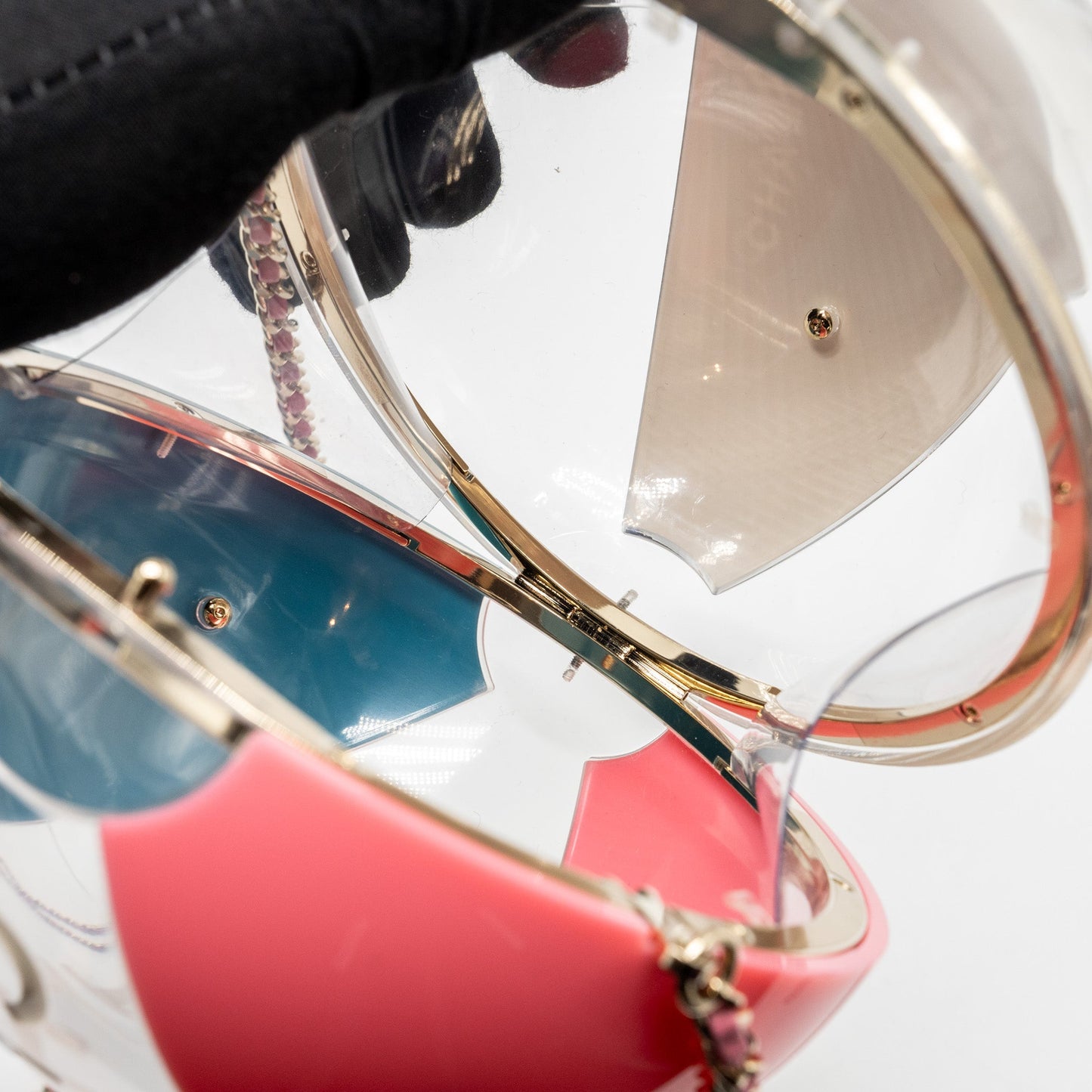 Chanel 19s Beach Ball Evening Bag Plexiglass Multicolour L