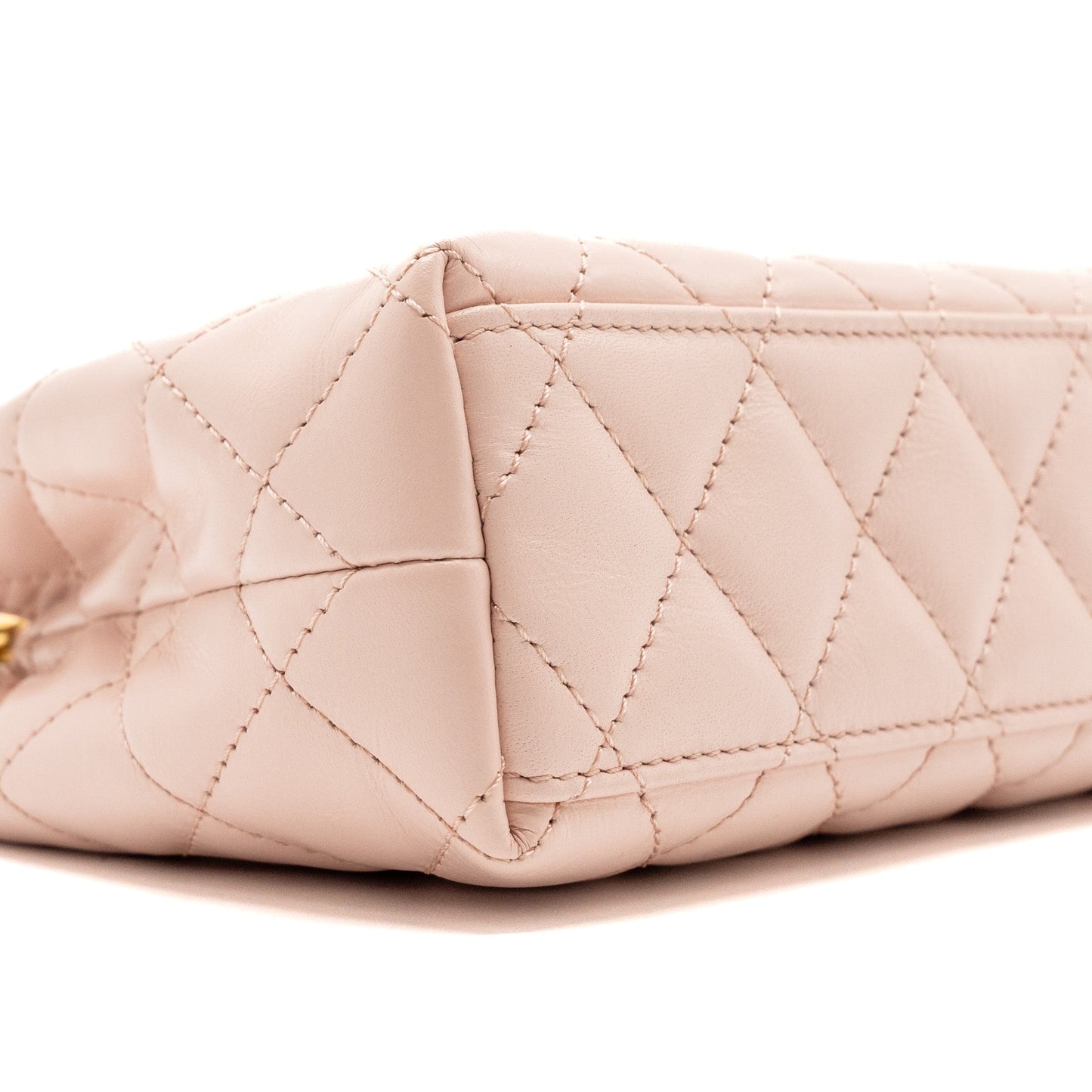 Chanel 23k mini shopping tote / kelly bag calfskin pink  (Microchip)