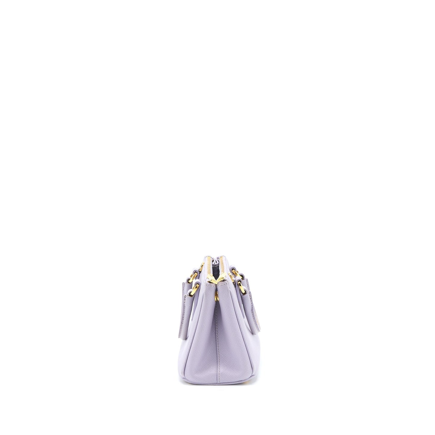 Prada Galleria Saffiano Mini Purse Leather Light Purple