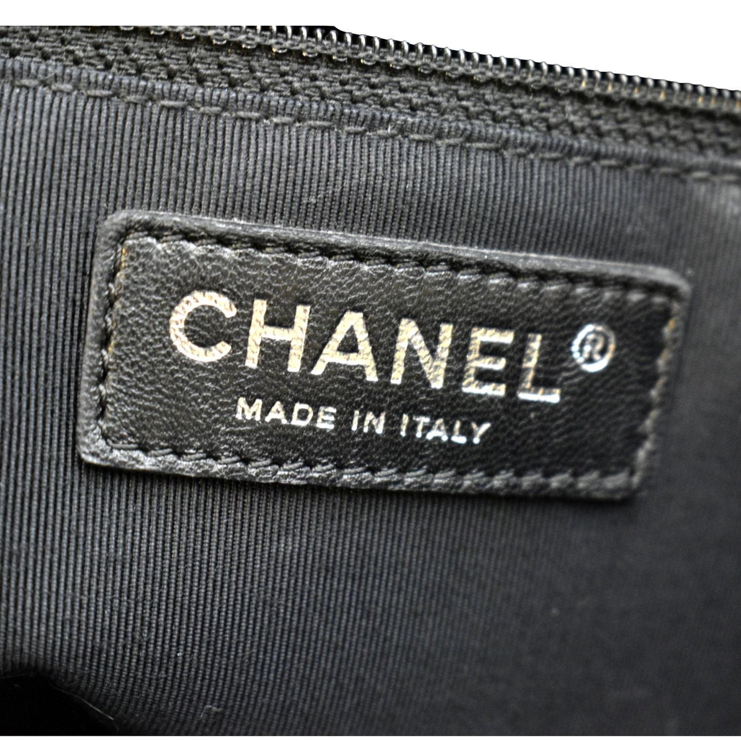 CHANEL Grand Shopping Patent Leather GST Tote Bag Black