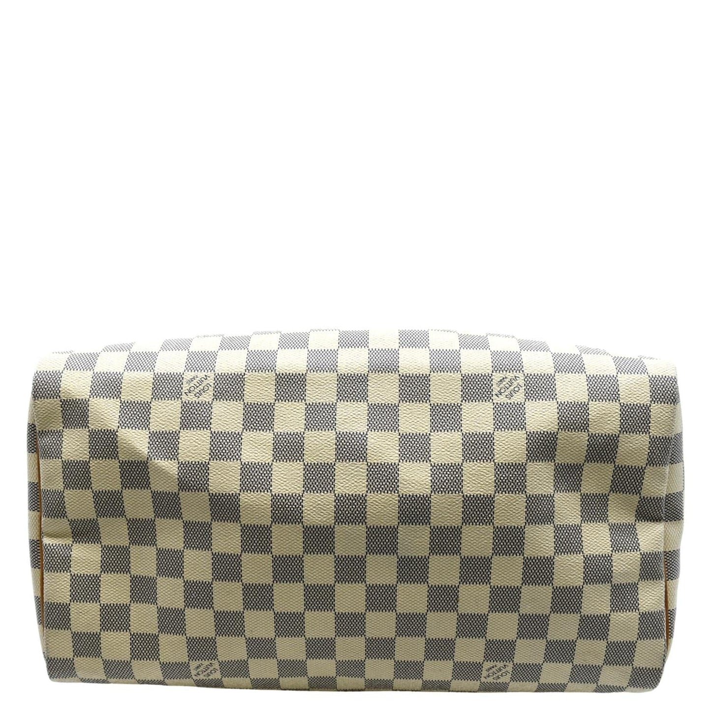 LOUIS VUITTON  35 Damier Azur Satchel Bag White