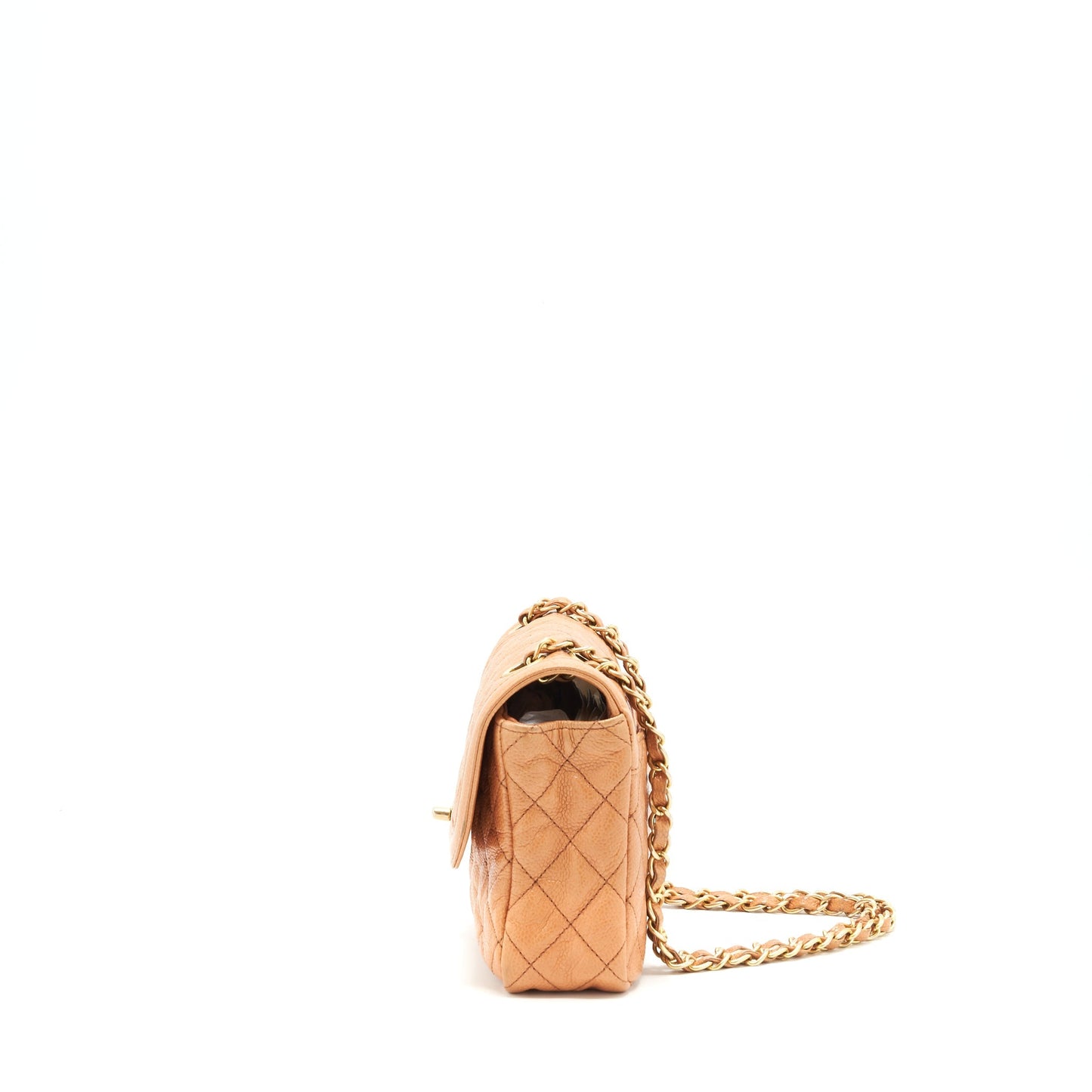 Chanel Seasonal Flap Bag Grained Calfskin Pink