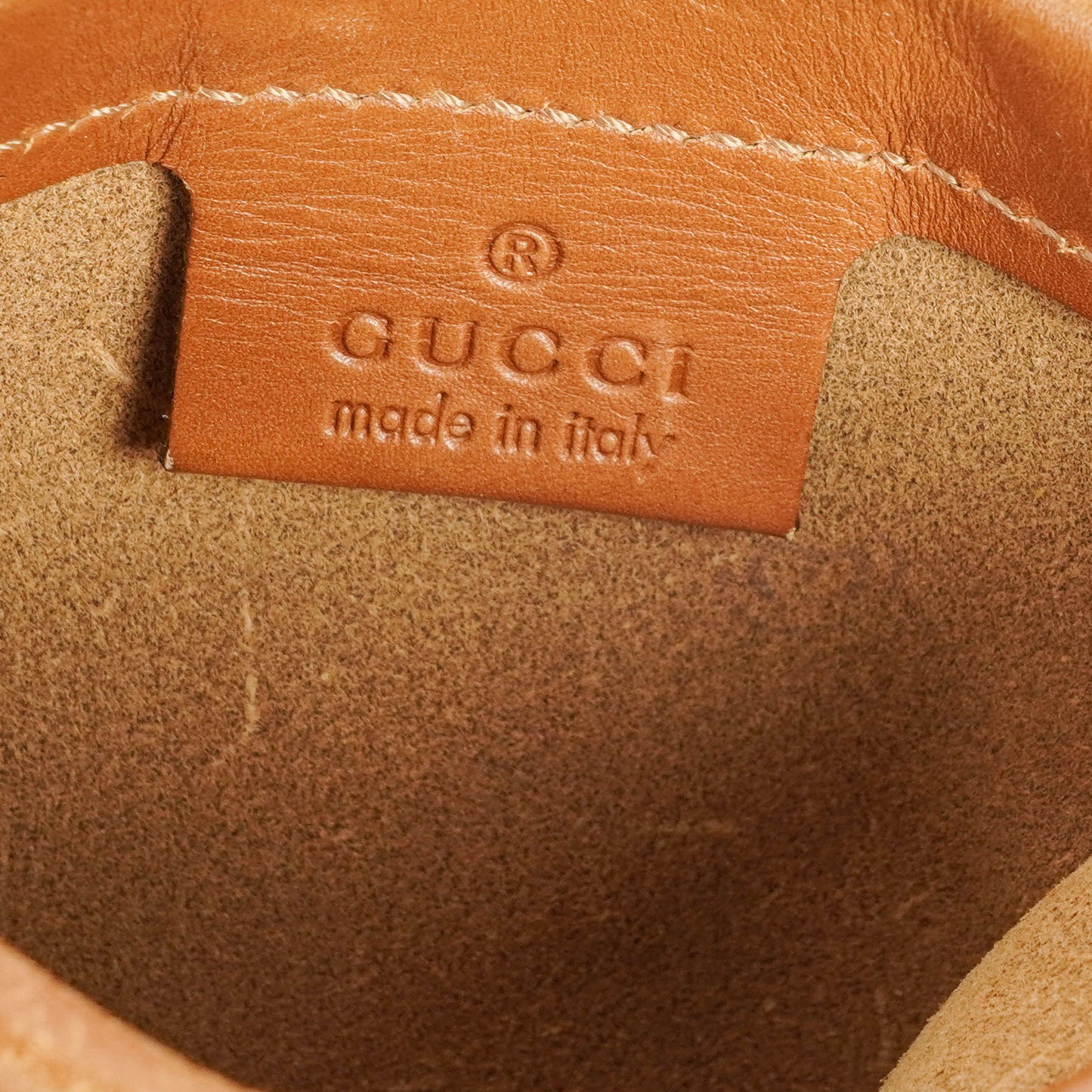 Gucci Suede Handle Ring Hobo Bag
